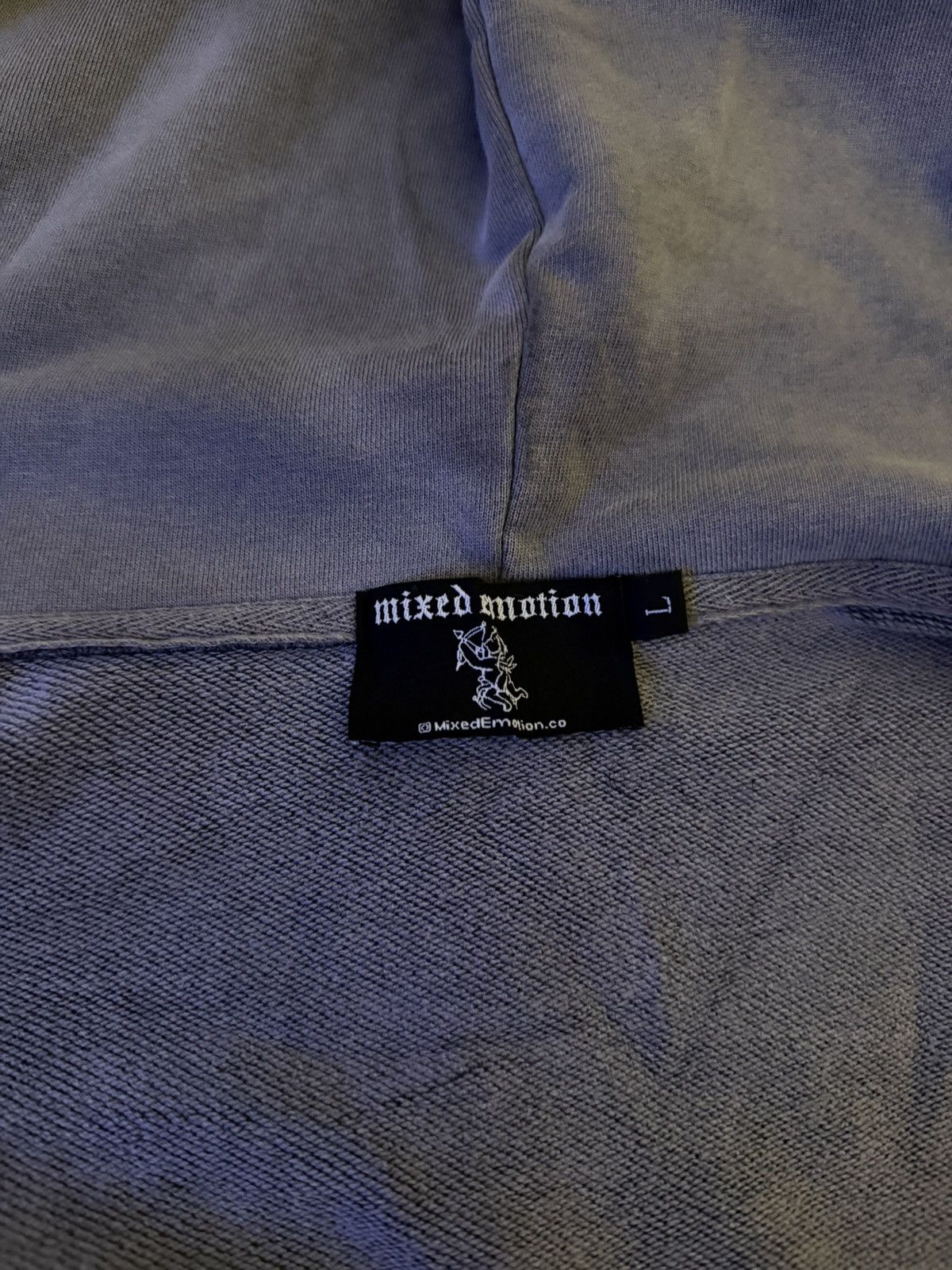 Other Mixed Emotions Grey "Rhinestone" Hoodie size Large Size US L / EU 52-54 / 3 - 4 Thumbnail