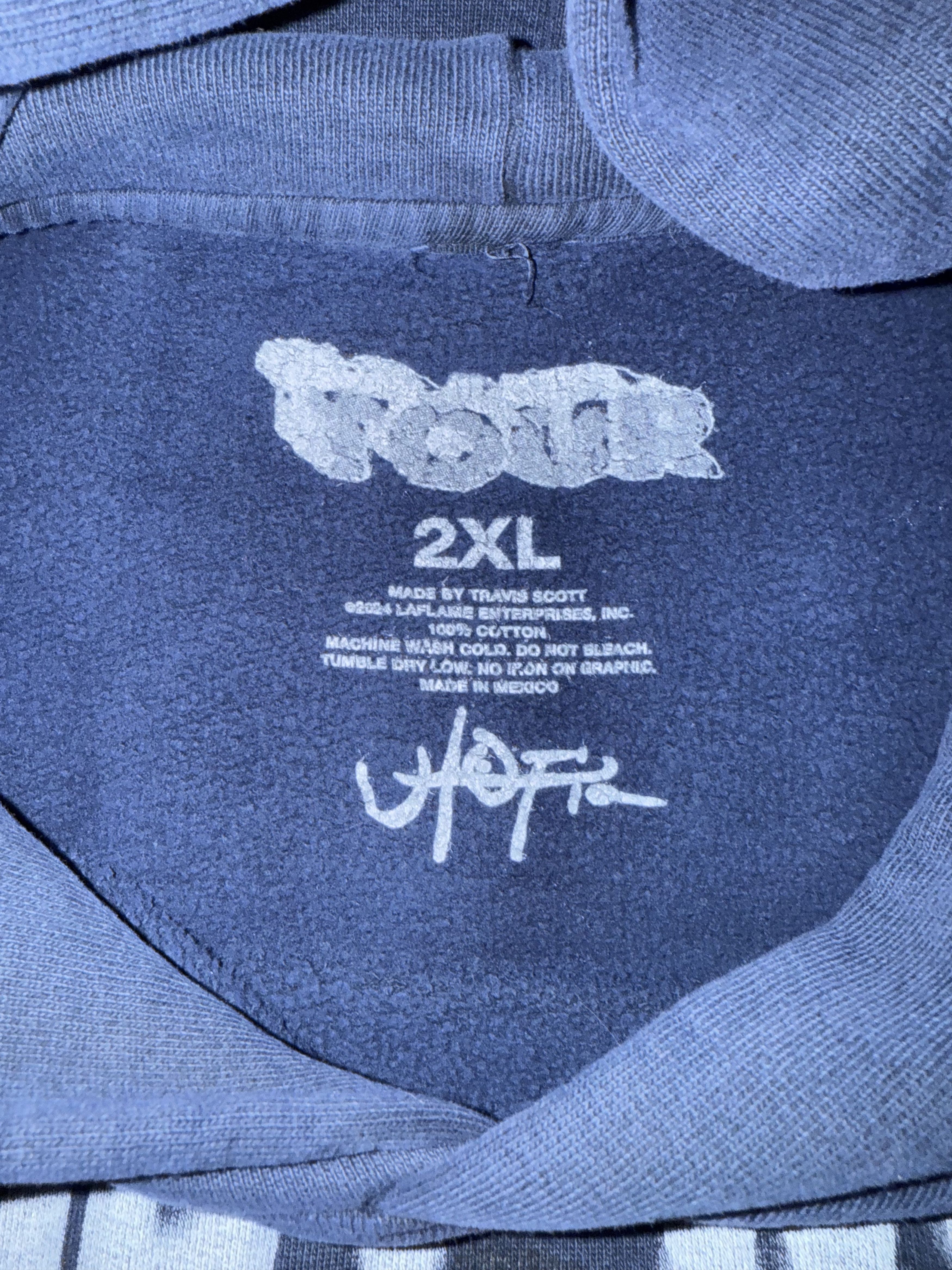 Travis Scott Navy Travis Scott Cactus Jack x Maximus hoodie Size US XXL / EU 58 / 5 - 4 Thumbnail