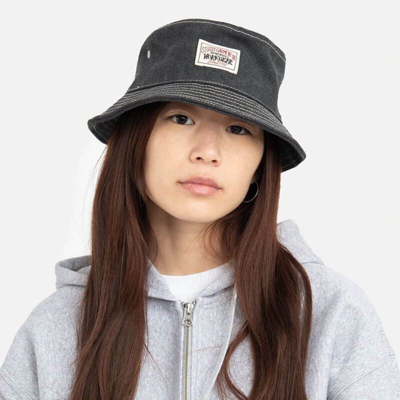 Stussy Stussy Canvas Work Gear Bucket Hat - Black Size ONE SIZE - 2 Thumbnail