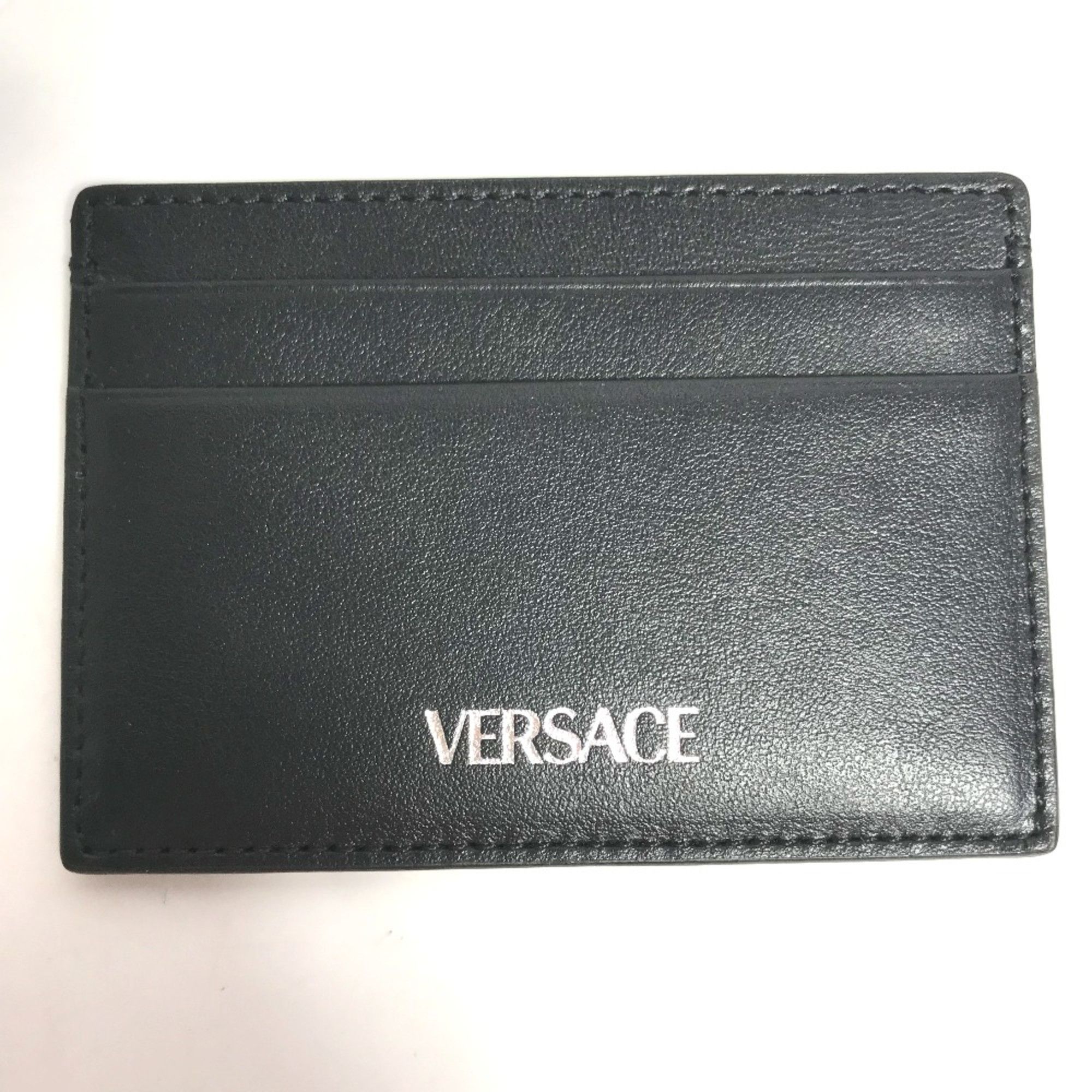 Versace Versace Business Card Holder Pass Case Card Case Black Size ONE SIZE - 1 Thumbnail