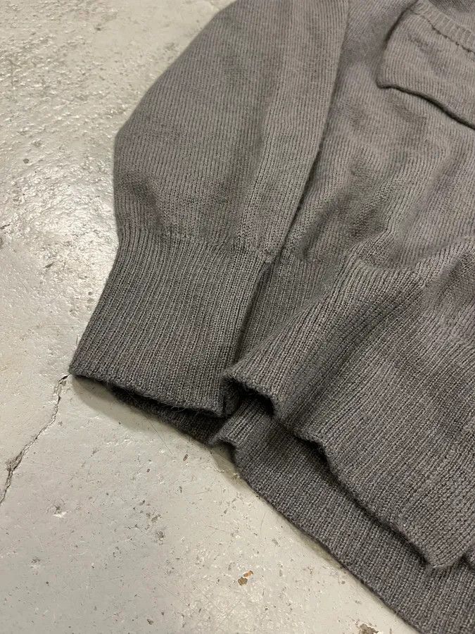 Dries Van Noten Dries Van Noten Grey Alpaca Buttoned Cardigan Size M / US 6-8 / IT 42-44 - 5 Thumbnail
