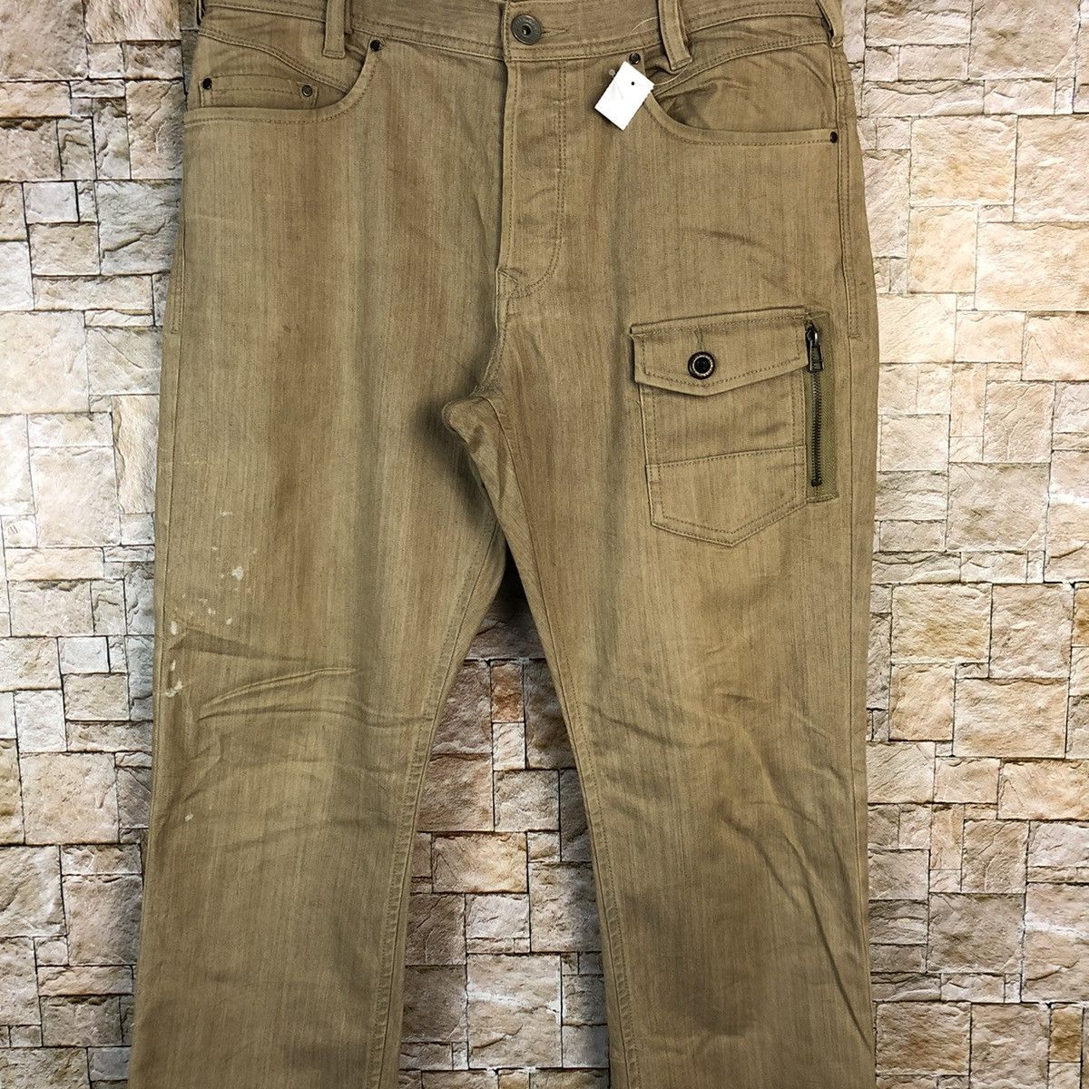 Japanese Brand Back Number Brown Cargo Multipocket Pants #A1155 Size US 32 / EU 48 - 5 Thumbnail