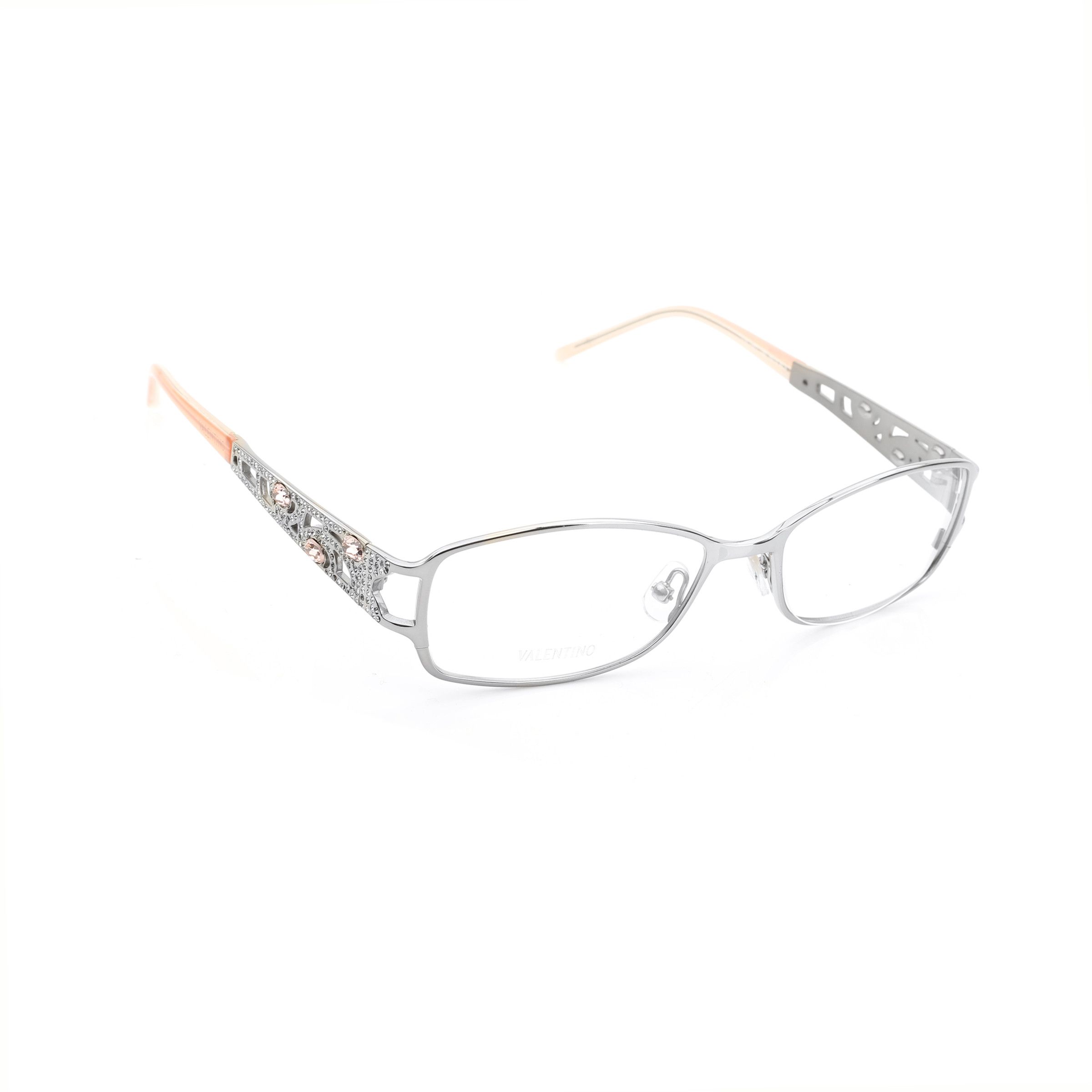 Valentino Valentino '90s Baby Pink Crystals Glasses Size ONE SIZE - 3 Thumbnail