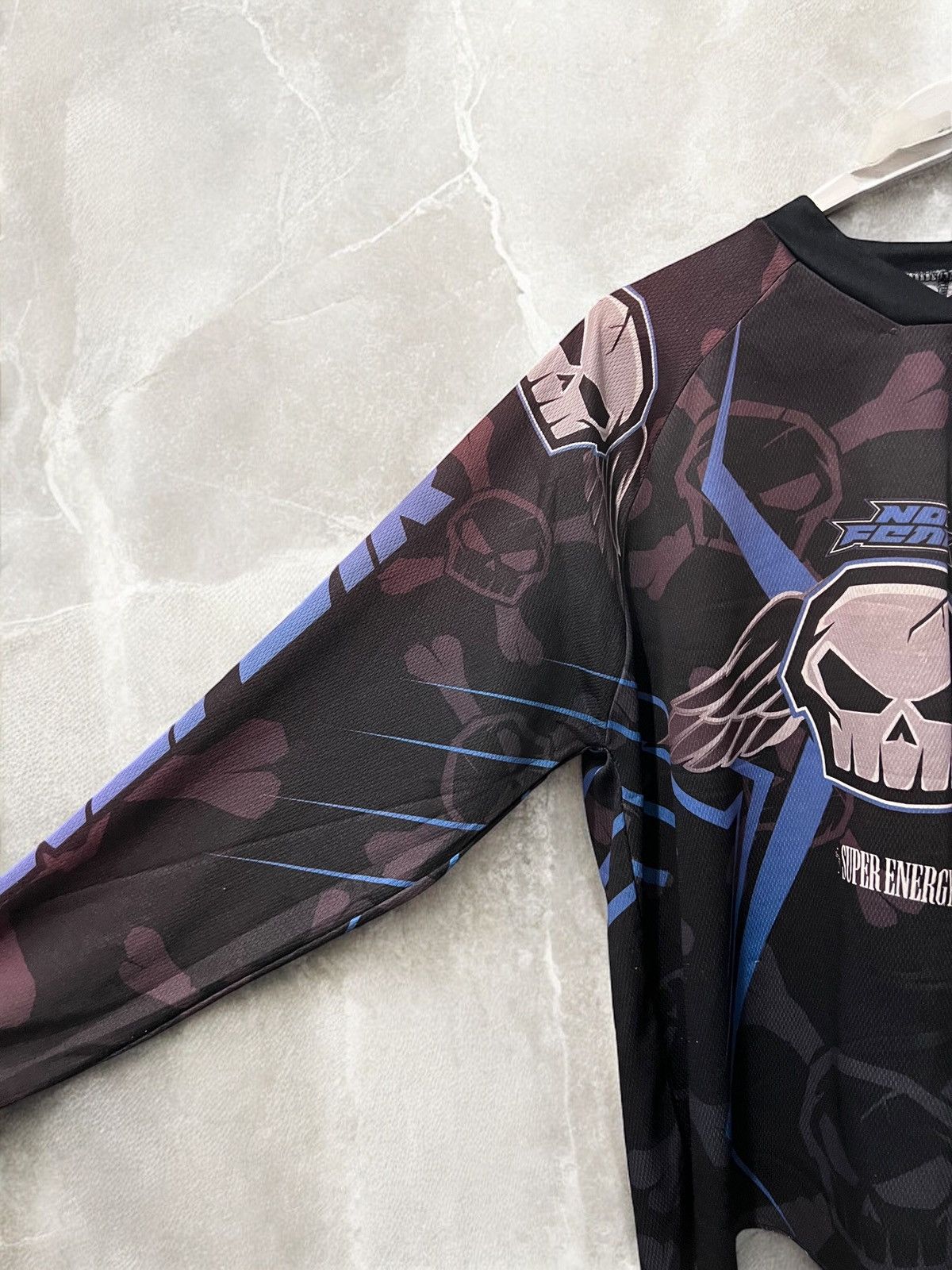 No Fear × Vintage NO FEAR Racing Jersey Long Sleeve SWEATSHIRT moto hockey y2k Size US M / EU 48-50 / 2 - 7 Thumbnail