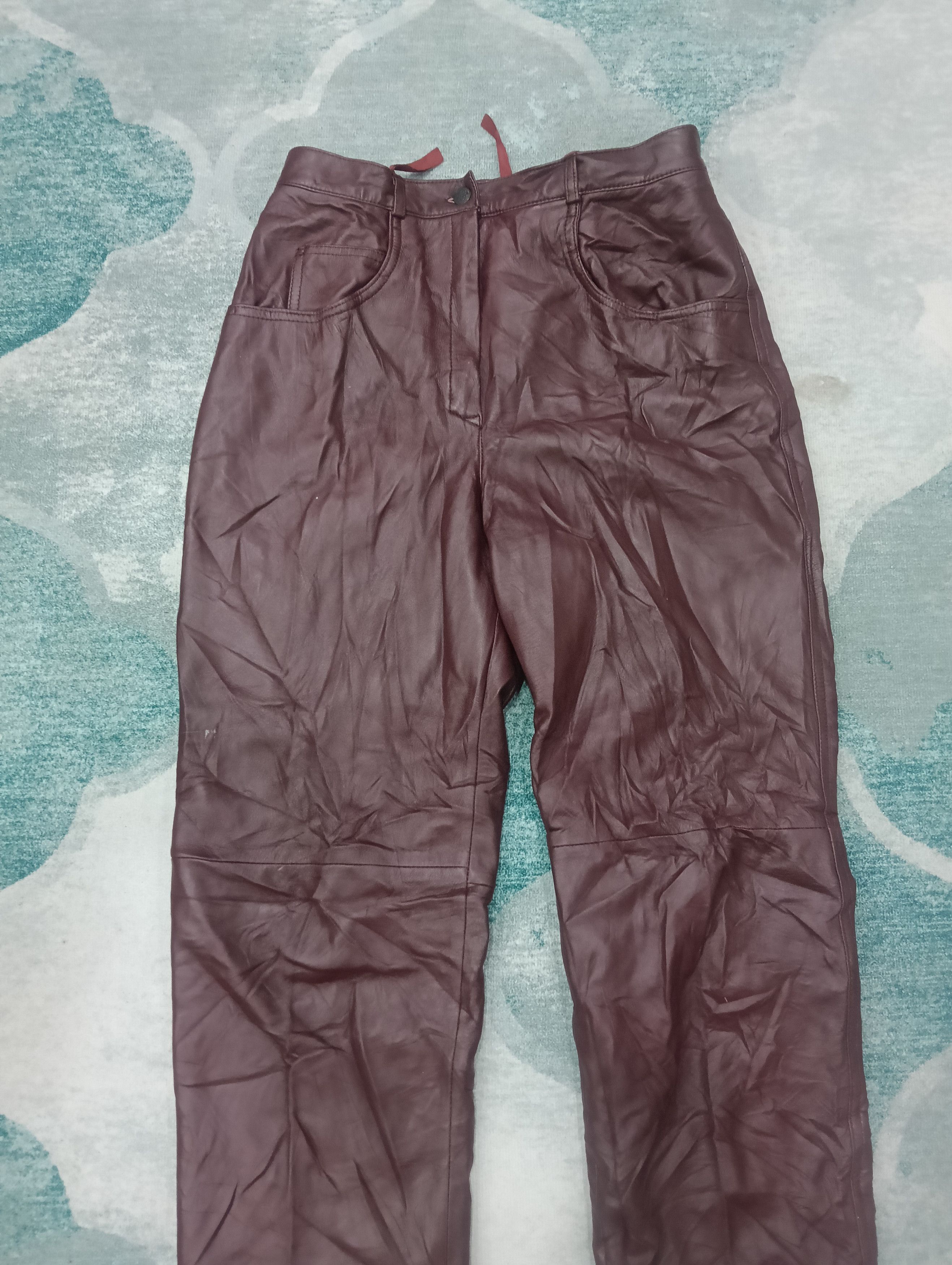 Army Of Me × Vintage Vintage Germany 13 Star Pant Like Leather Size US 28 / EU 44 - 3 Thumbnail