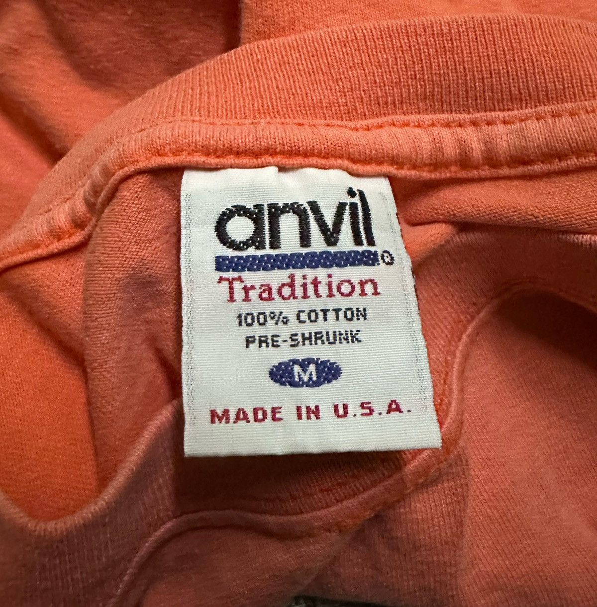 Anvil Vintage 90s Love & peace tshirt tag by anvil Size US M / EU 48-50 / 2 - 6 Thumbnail