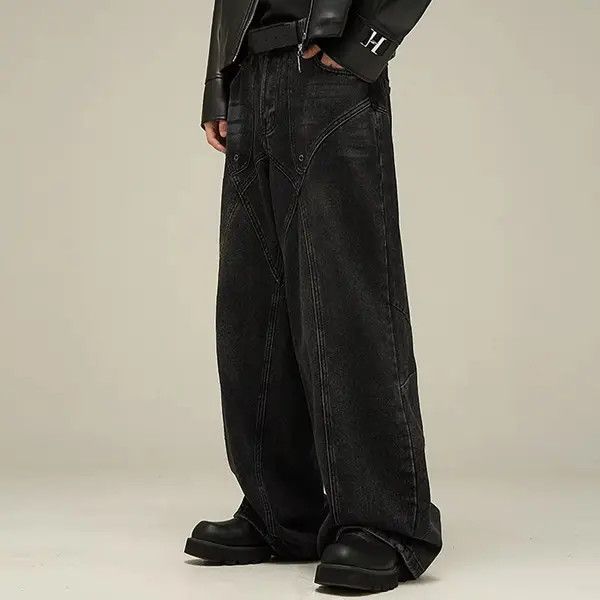 Japanese Brand Natsumi x Keito Trend Black Denim Pant Size US 35 - 3 Thumbnail