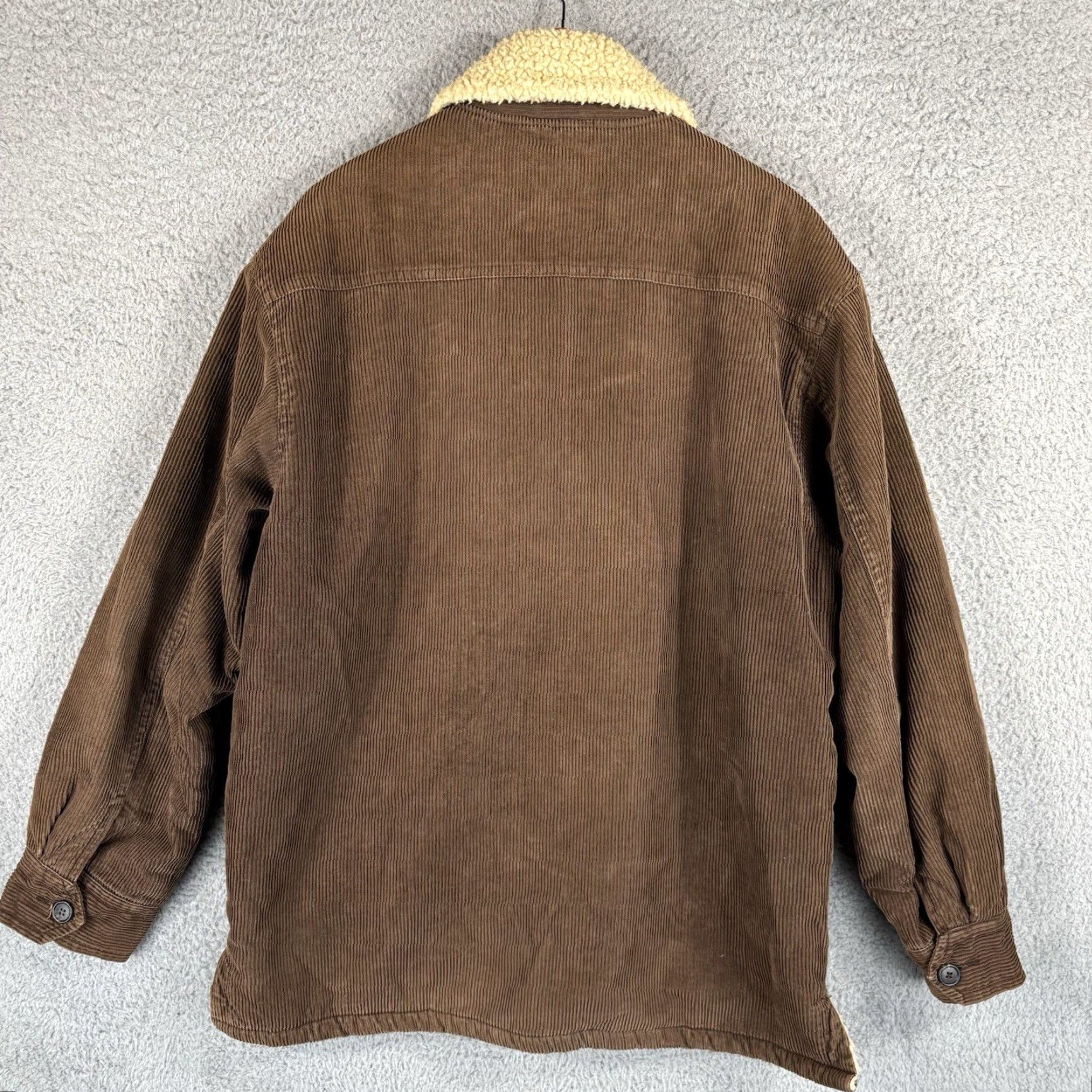 J.Crew Vtg J Crew Chore Jacket Mens Medium Brown Corduroy Sherpa Lined Barn Full Zip Size US M / EU 48-50 / 2 - 6 Thumbnail