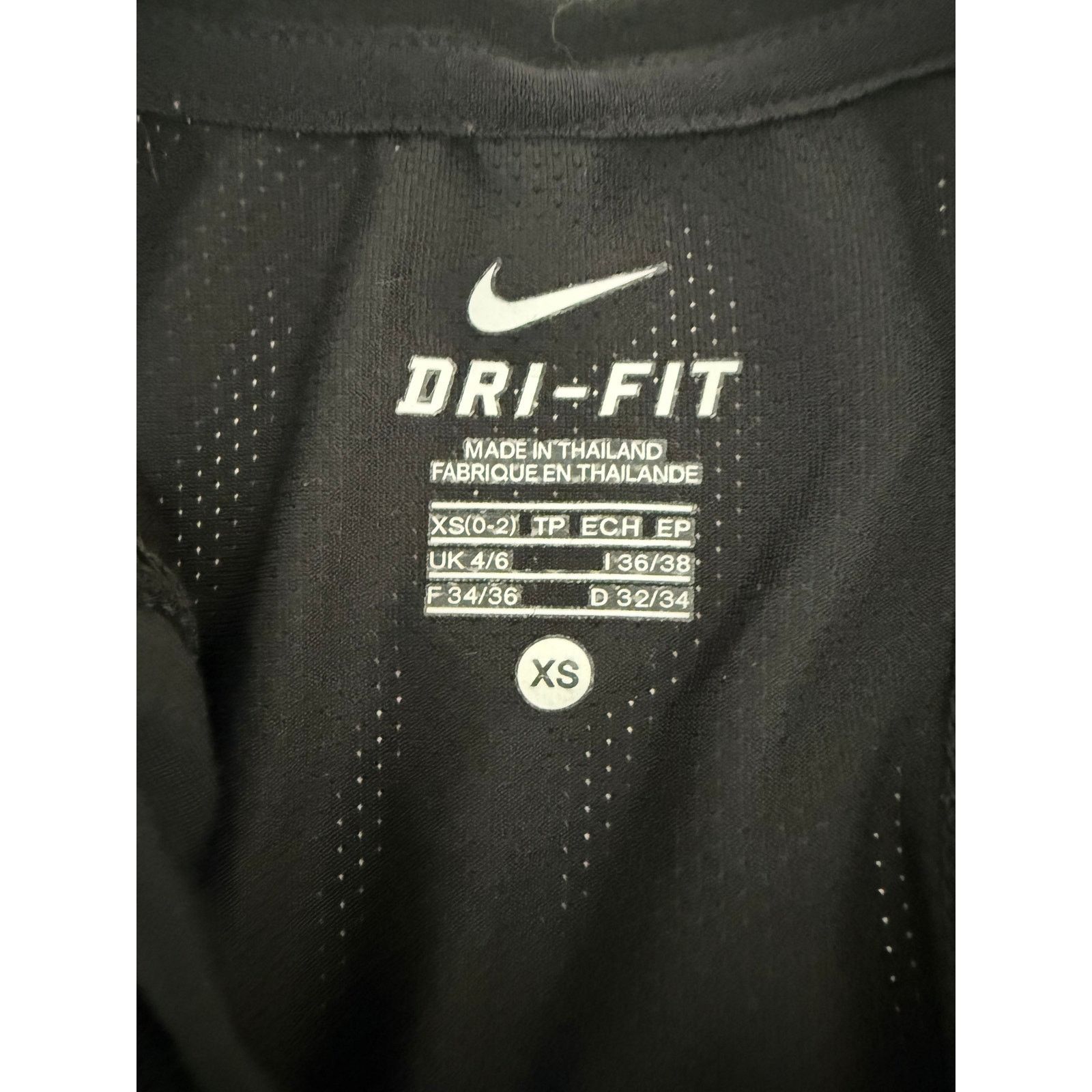 Nike Nike Black Sleeveless Tank Workout White Accents XS - B017 Size XS / US 0-2 / IT 36-38 - 5 Thumbnail