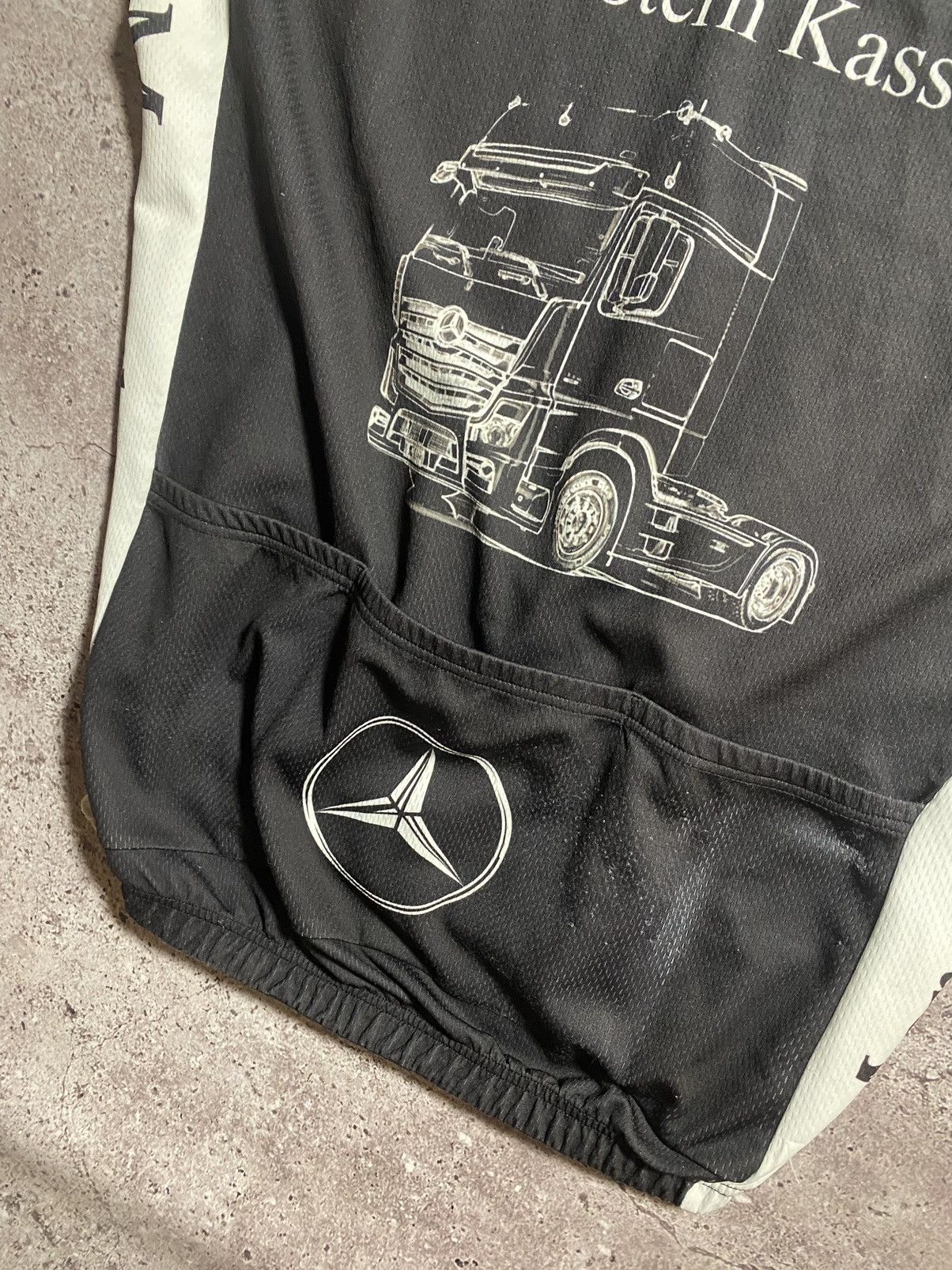 Germany Mercedes-Benz Cycling Jersey Big Logo car truck