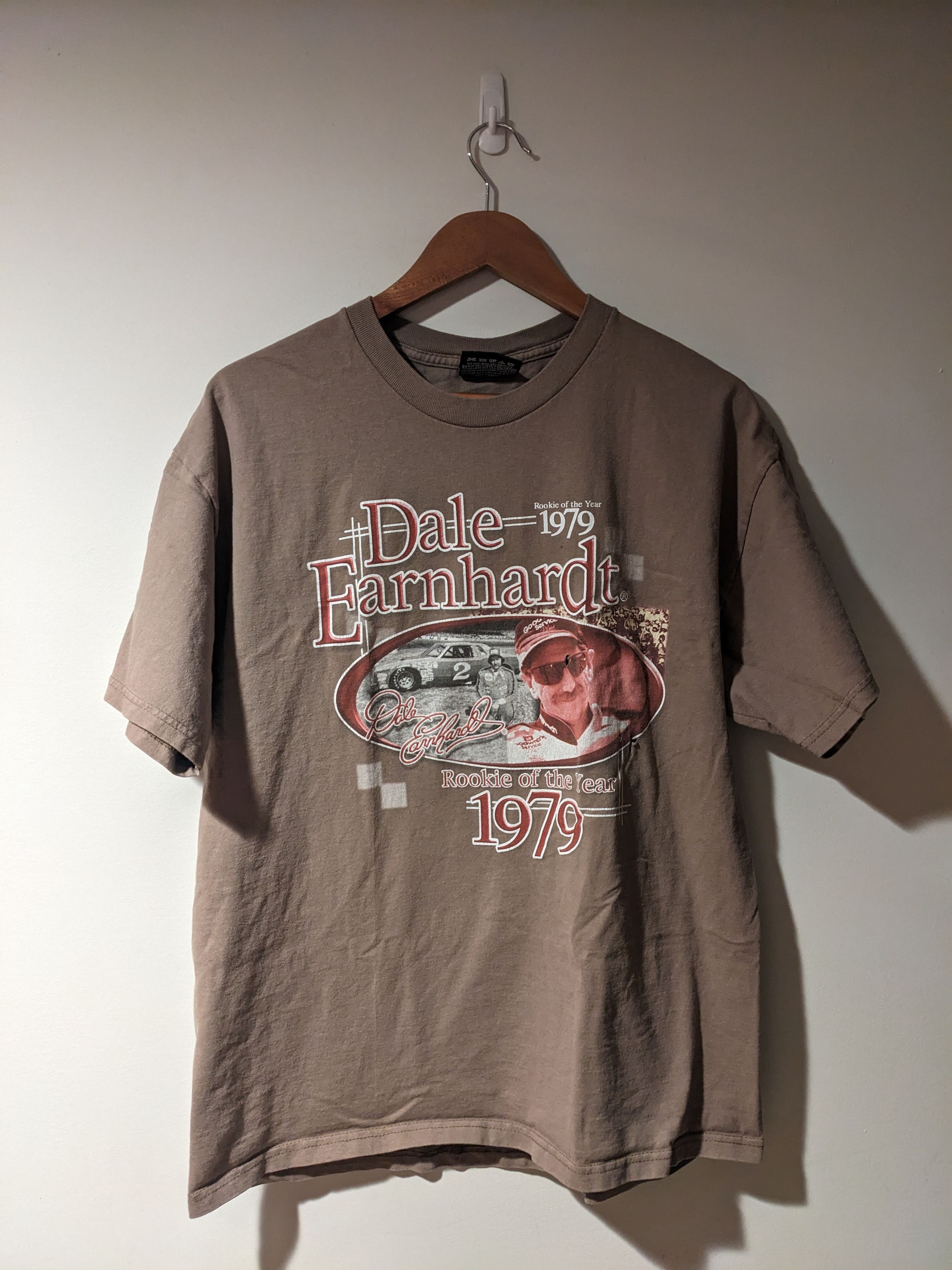 Chase Authentics × NASCAR × Vintage Vintage 90s Dale Earnhardt Rookie of the Year Nascar T-Shirt Size US M / EU 48-50 / 2 - 1 Thumbnail