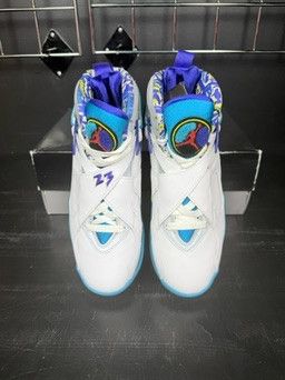 Jordan Brand Air Jordan 8 Retro "White Aqua" (2019) (WMNS) - Size 7.5 Size US 7.5 / IT 37.5 - 5 Thumbnail