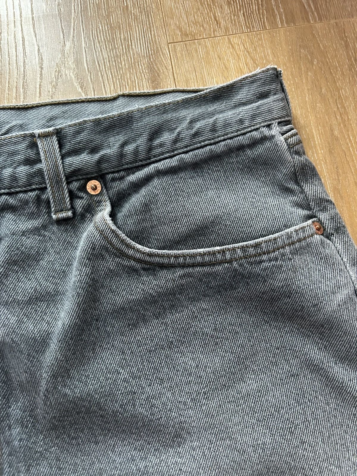 Levi's × Levi's Vintage Clothing × Vintage 🔥VINTAGE BAGGY LEVIS 615 ASH GRAY DENIM JEANS 1997🔥 Size US 38 / EU 54 - 7 Thumbnail