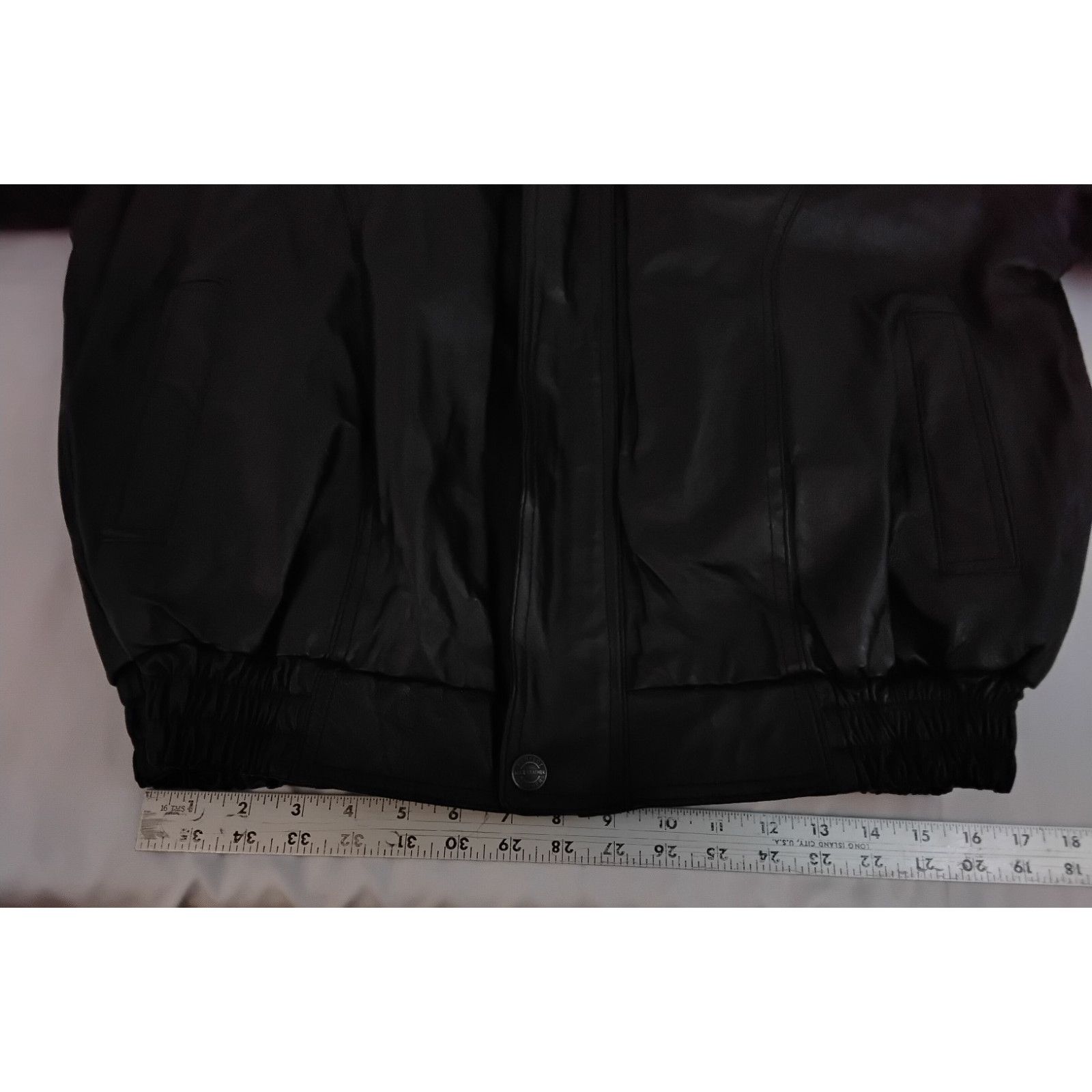 Oscar Piel Oscar Piel Leather Bomber Jacket Men M Black Removable Liner Size US M / EU 48-50 / 2 - 9 Thumbnail