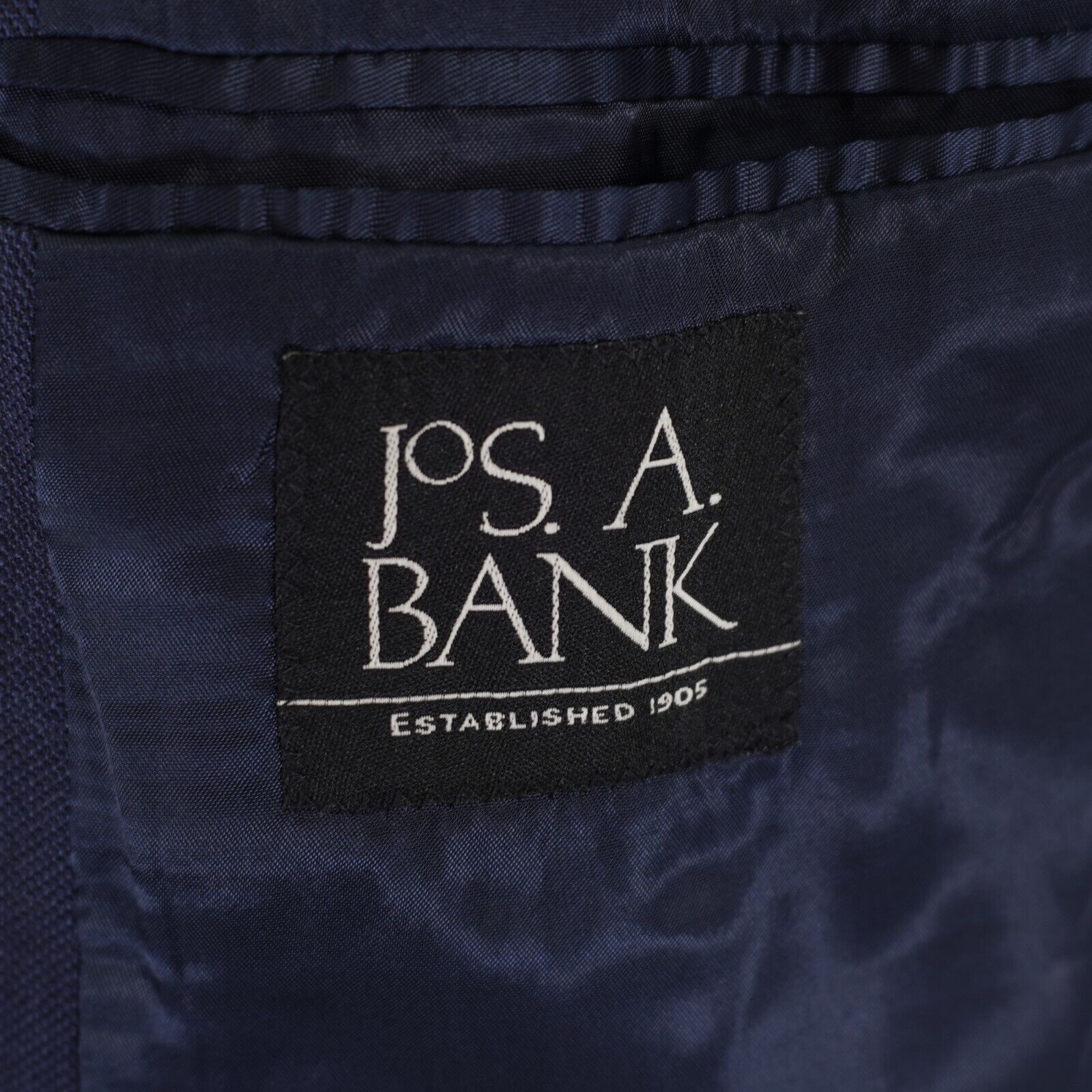 Jos. A. Bank Jos A Bank Wool Blue / Black Sharkskin Blazer 42L / Slim 44 Size 42L - 9 Thumbnail