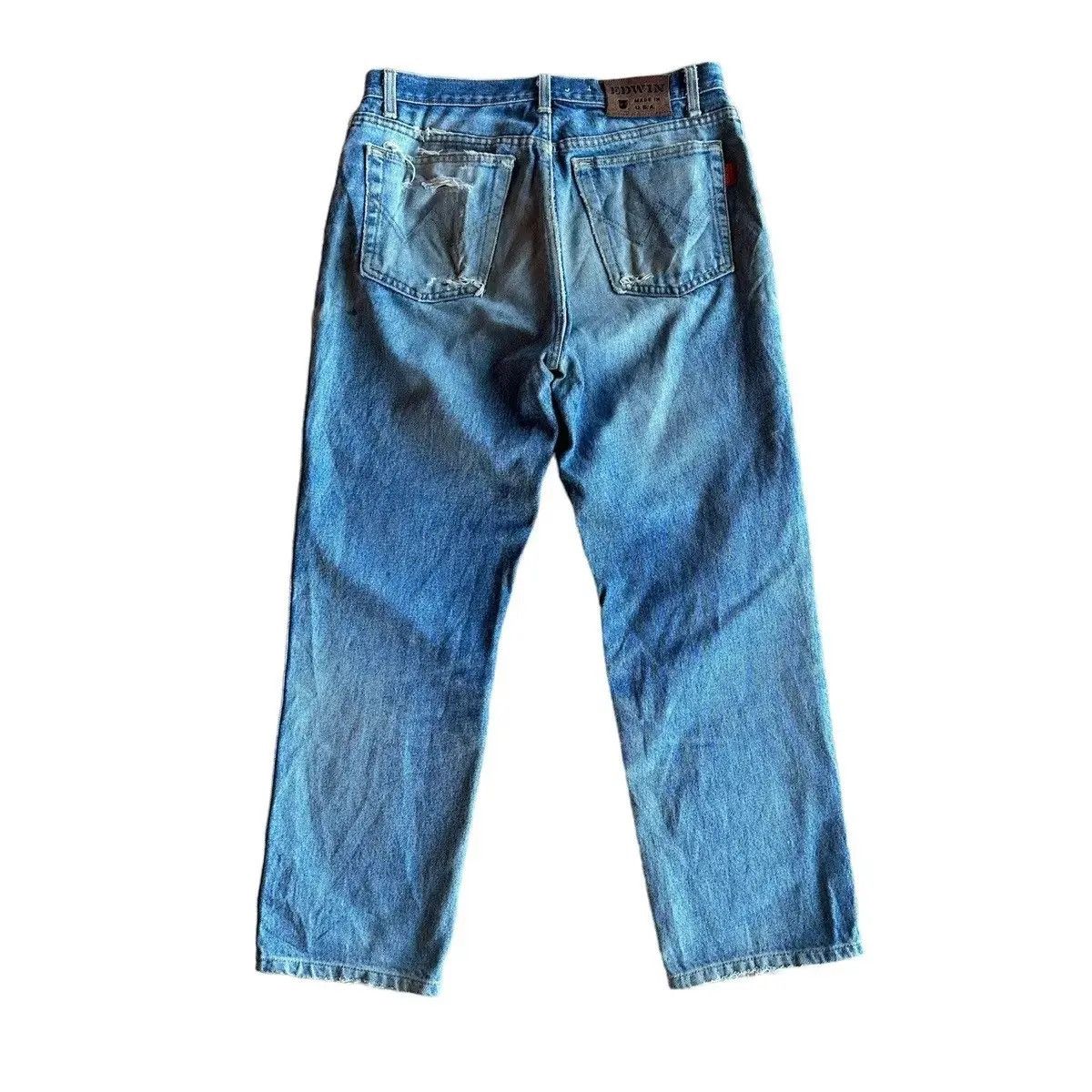 Vintage RUSTY DIRTY💥VINTAGE EDWIN JEANS MADE IN USA DENIM PANTS W31 Size US 31 - 2 Thumbnail