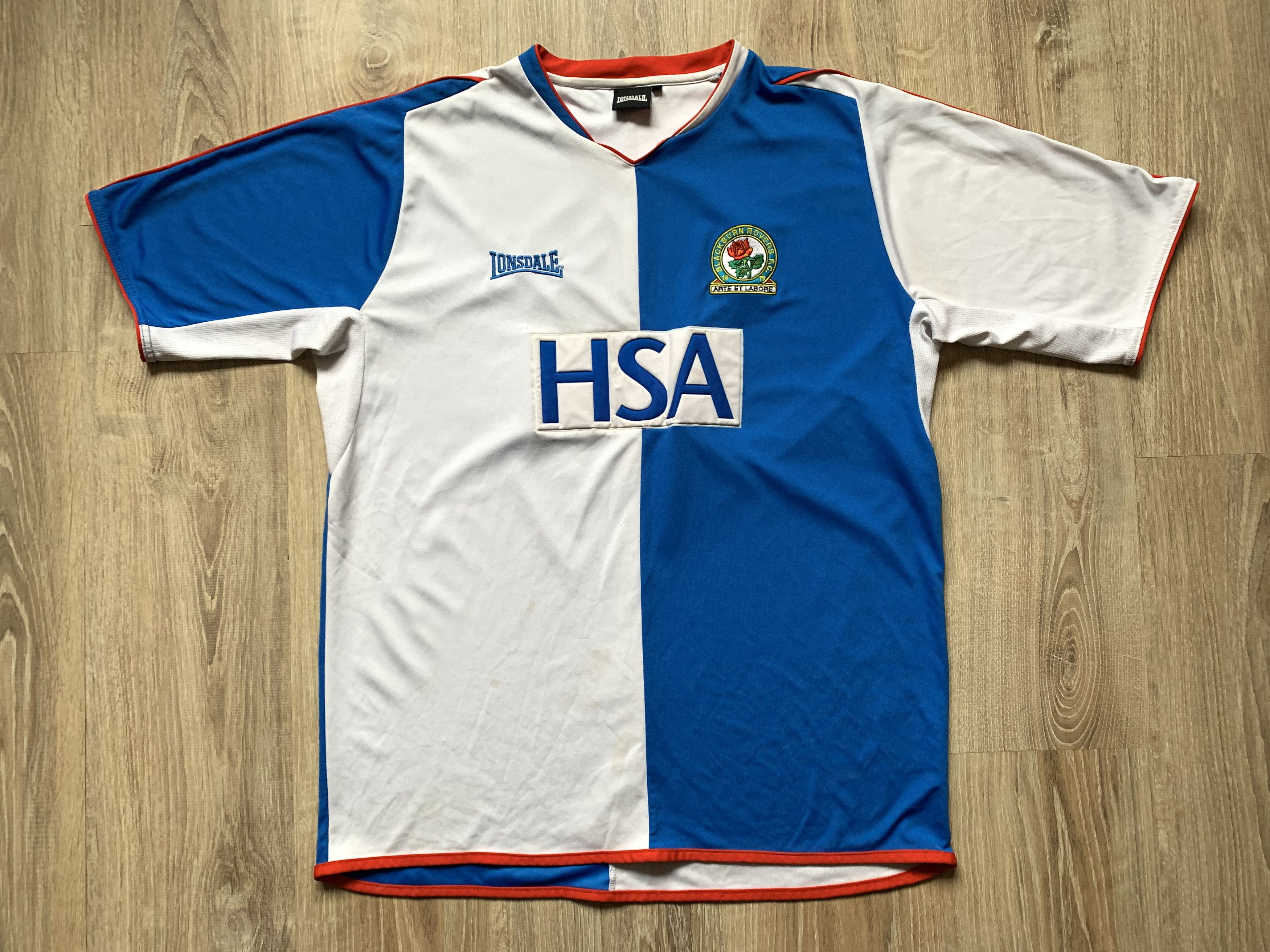 Vintage Lonsdale Blackburn Home Football Shirt 2004-2005