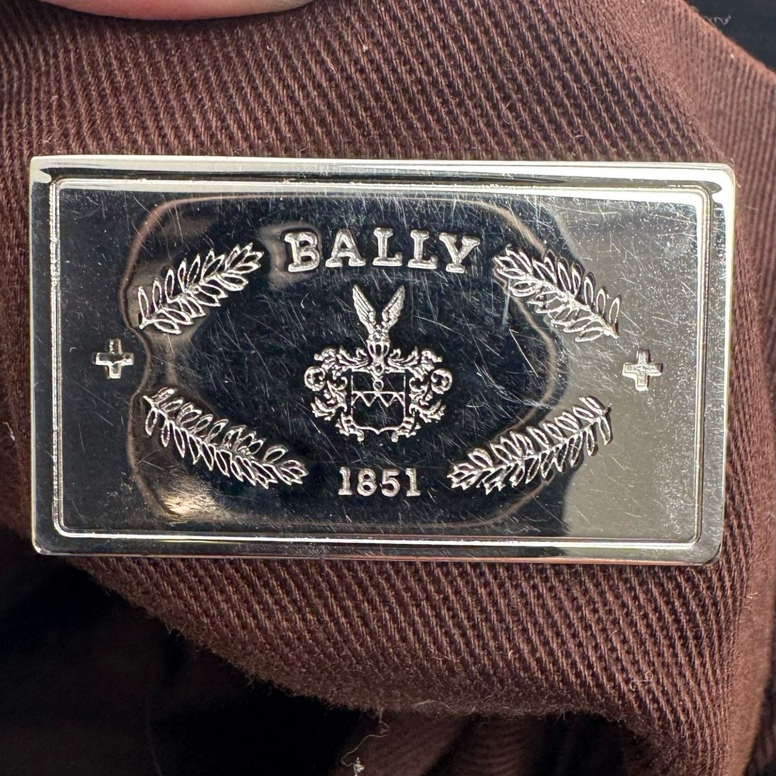Bally Bally linen shoulder bag /leather piping/web strap Size ONE SIZE - 13 Thumbnail