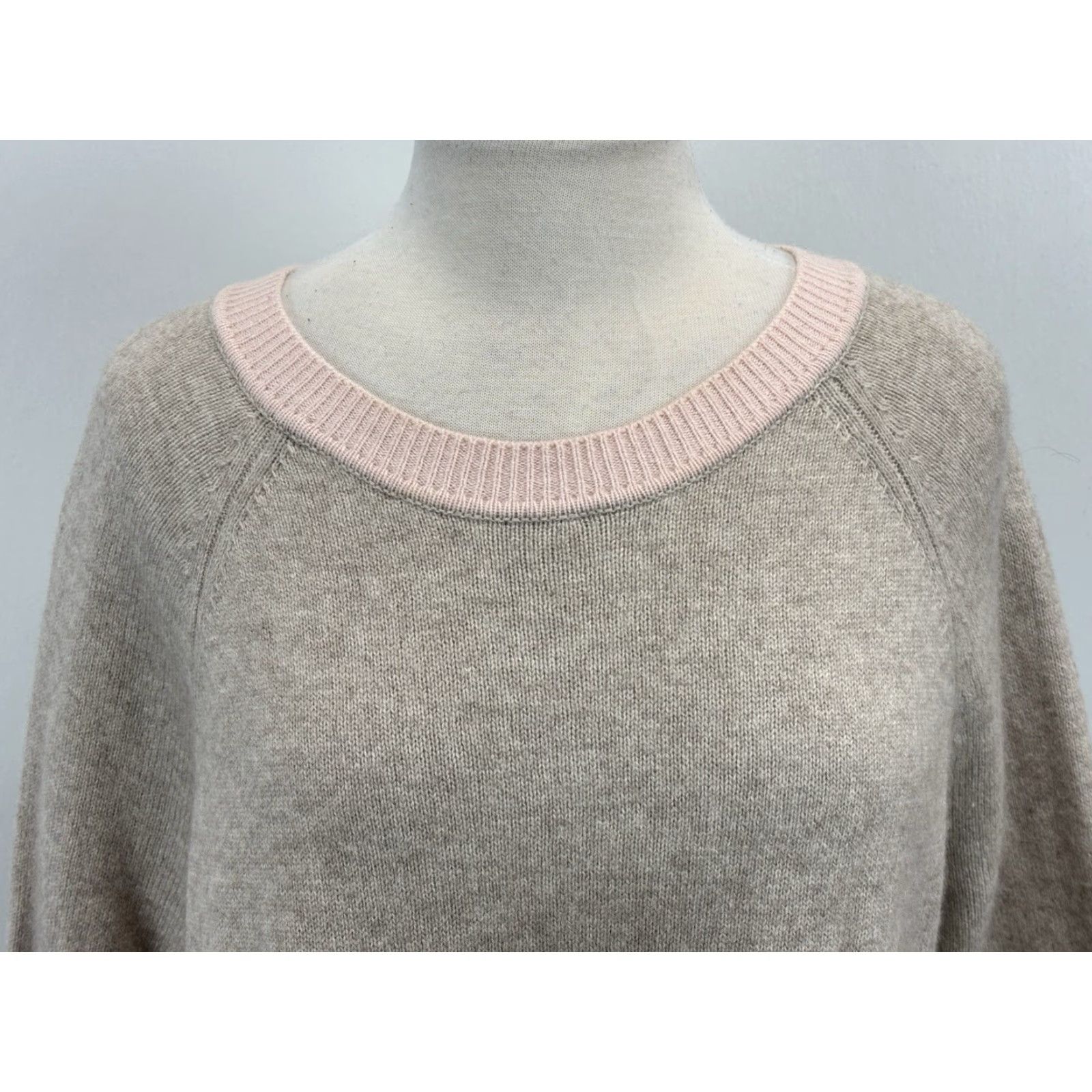 Boden Boden Sweater Womens XL Gray Blush Crew Neck Knit Swing Wool Cashmere Blend Pullover Classic Preppy Shirt? Size XL / US 12-14 / IT 48-50 - 5 Thumbnail