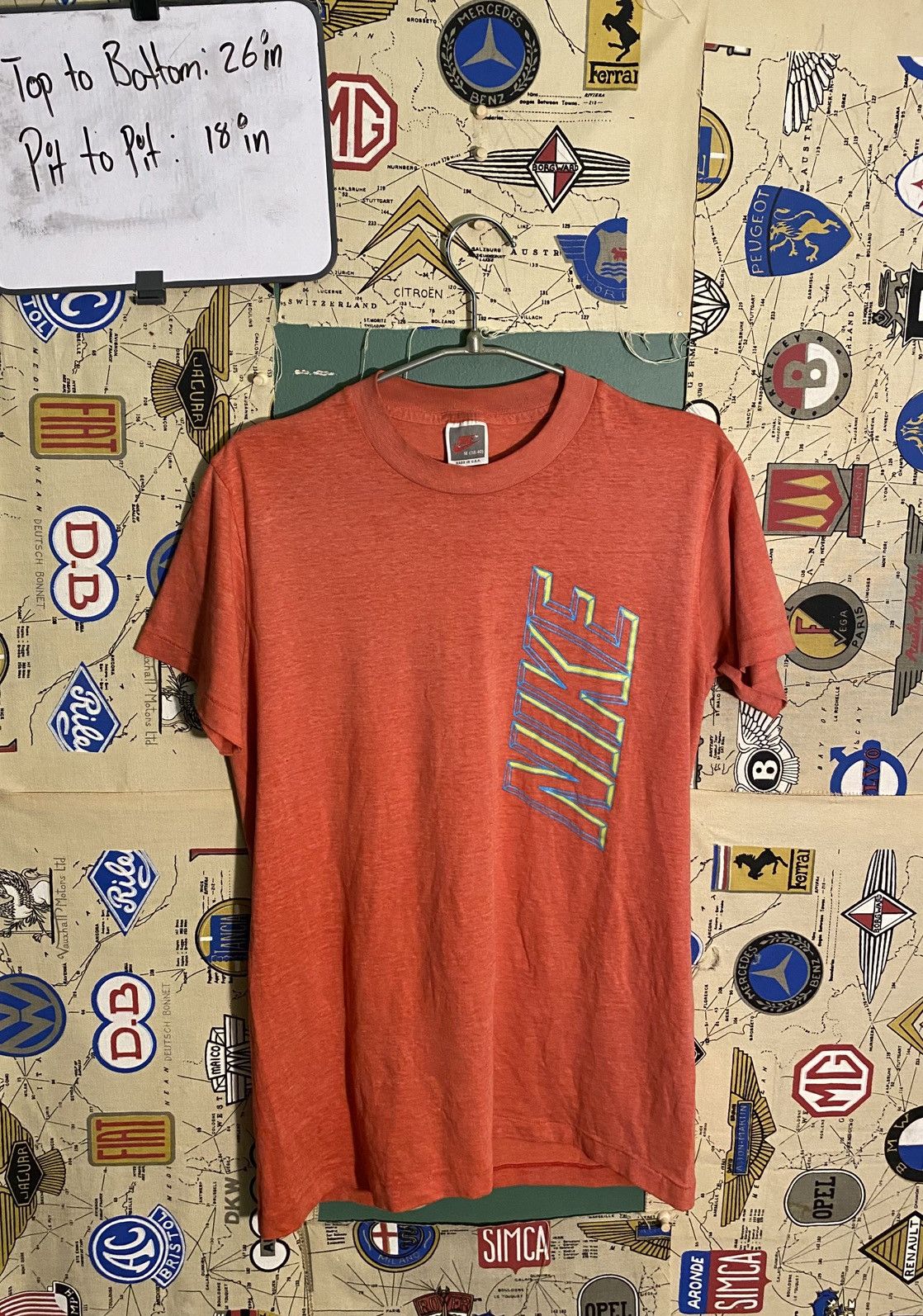 Nike Vintage Nike 80’s Block Spellout T Shirt Size US M / EU 48-50 / 2 - 2 Thumbnail