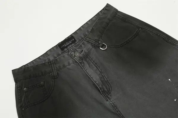 Japanese Brand Eno Distressed punk washed gradient loose straight jeans Size US 32 / EU 48 - 6 Thumbnail