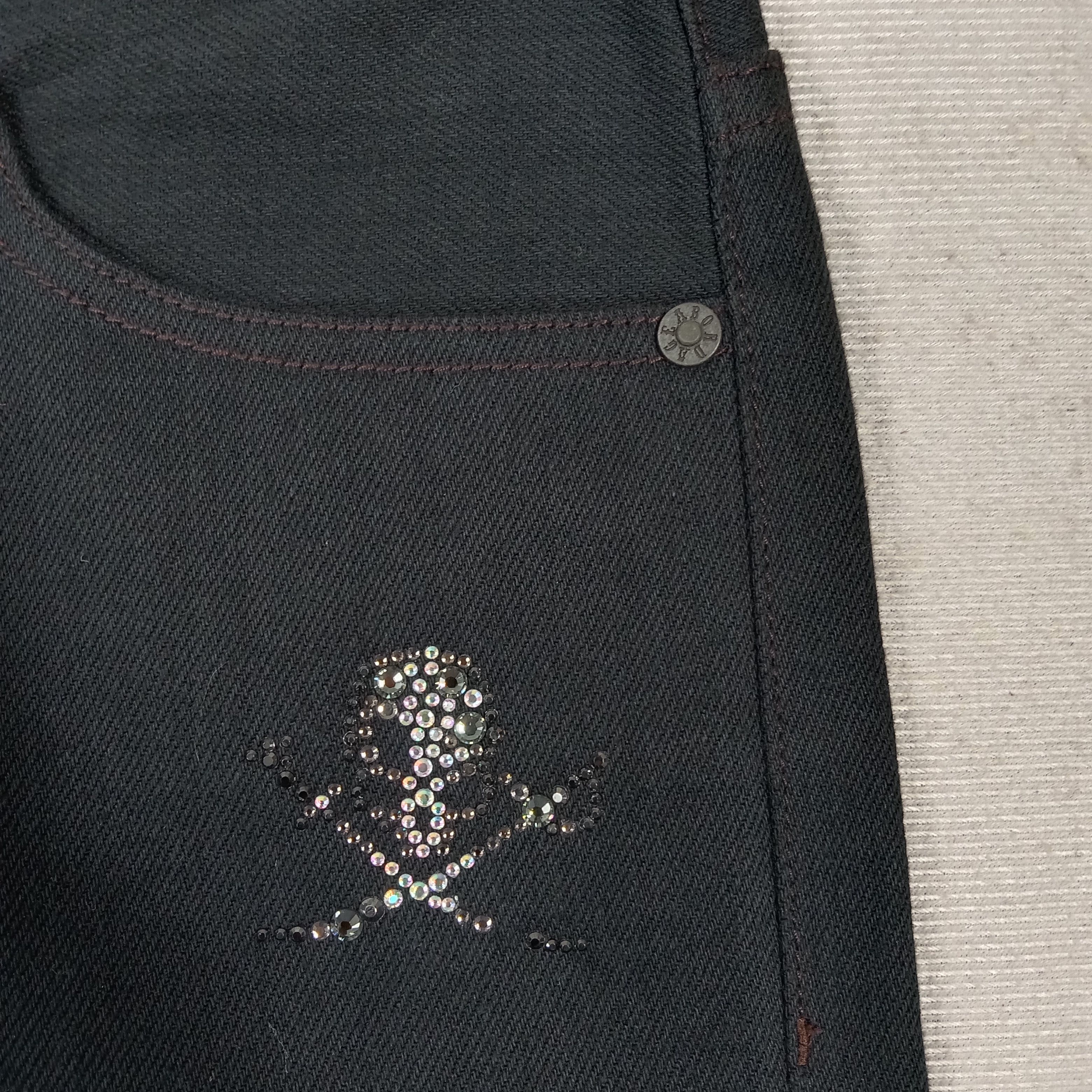 Japanese Brand Abordage by Hiromu Takahara Japan Punk Denim Pants C280N6 Size US 31 - 8 Thumbnail