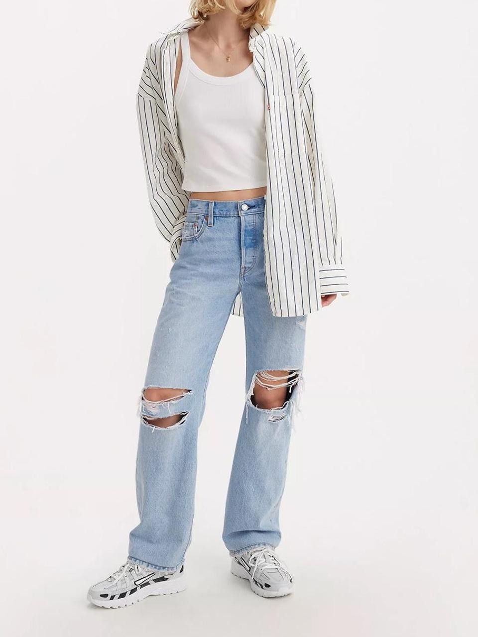 Levi's Levi’s Women’s 501 ‘90s Denim Jeans 25” Light Wash Mid Rise Size 25" / US 0 / IT 36 - 1 Thumbnail