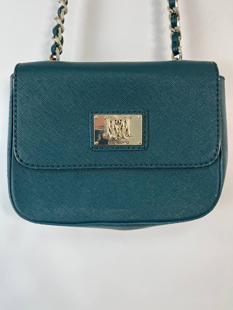 Moschino LOVE MOSCHINO CROSSBODY BAG GREEN SAFFIANO LEATHER CHAIN Size ONE SIZE - 2 Thumbnail