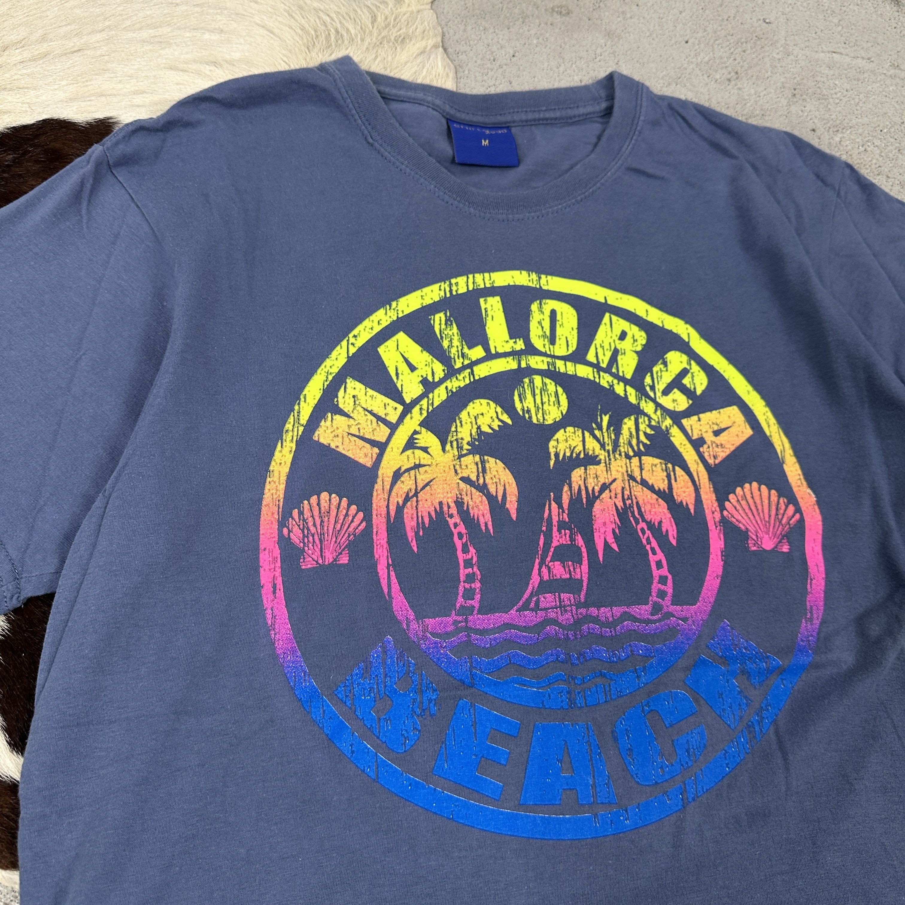 Vintage Vintage Mallorca 00s Summer Tee Printed Oversize T-shirt Size US L / EU 52-54 / 3 - 2 Thumbnail
