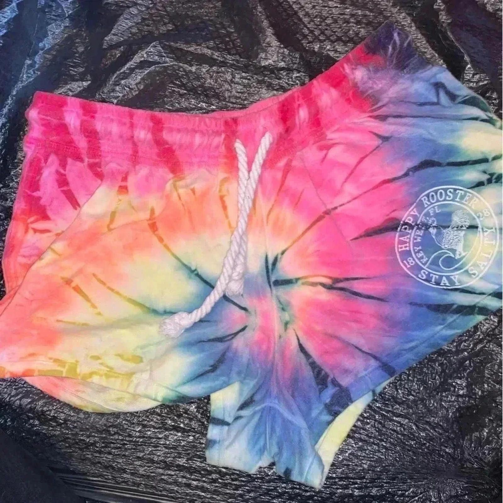 Designer Rainbow tie-dye shorts Size 36" / US 14 / IT 50 - 2 Thumbnail