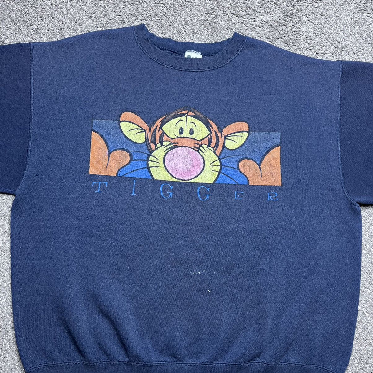 Disney Vintage 1990s Tigger Winnie The Pooh Disney Store Sweatshirt Size US XL / EU 56 / 4 - 4 Thumbnail