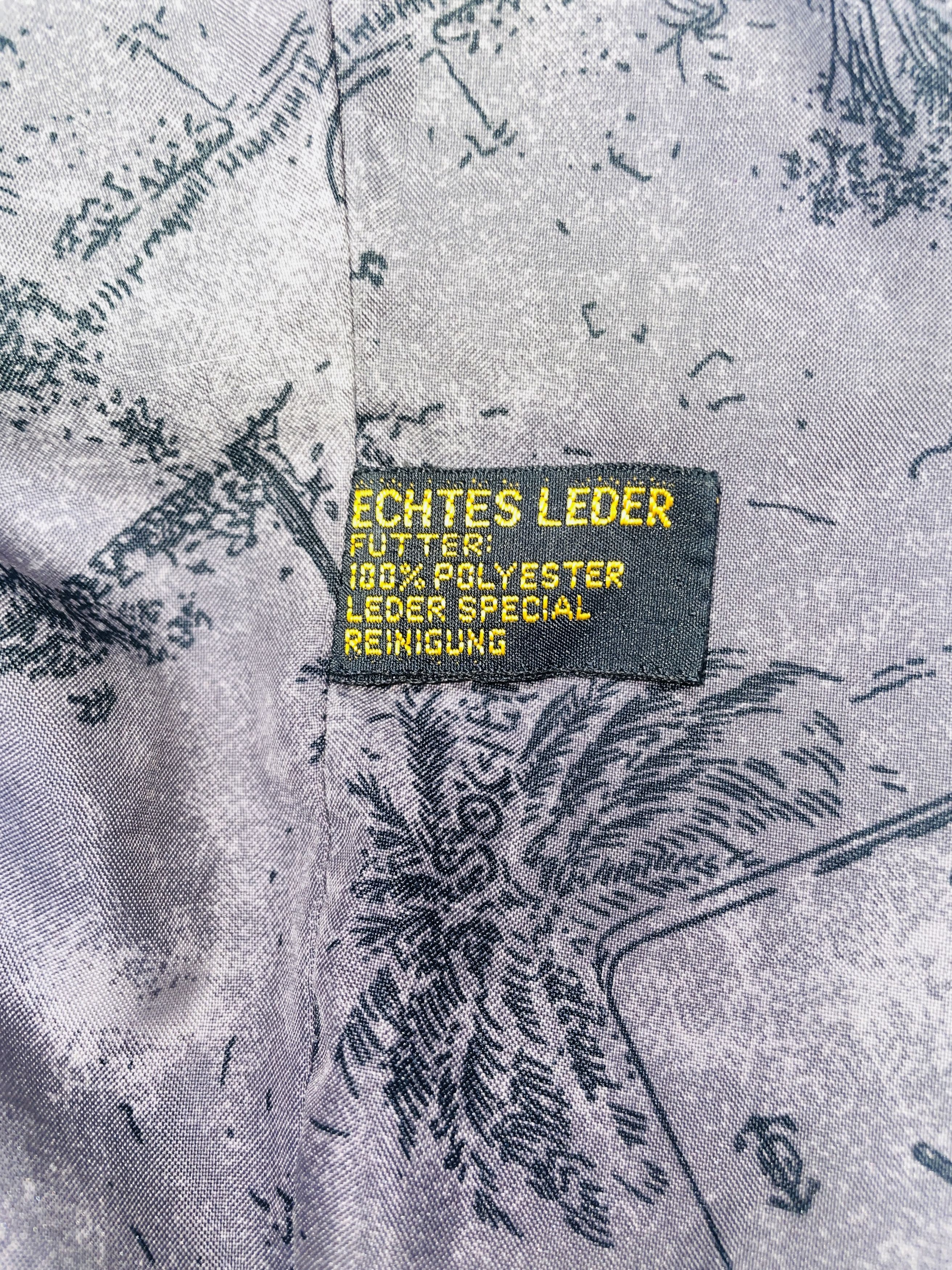 Other 🧥 49,90€ – Schwarze Echtlederjacke –Futter 100 % Polyester Size US L / EU 52-54 / 3 - 3 Thumbnail