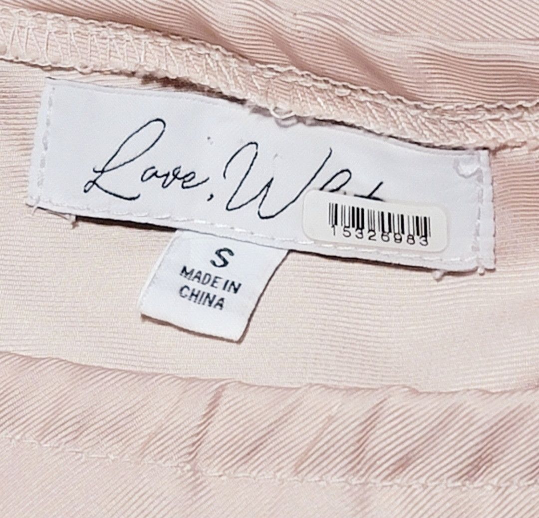 Other LOVE, WHIT BY WHITNEY PORT Pink Open Back Cropped Blouse Size S / US 4 / IT 40 - 6 Thumbnail