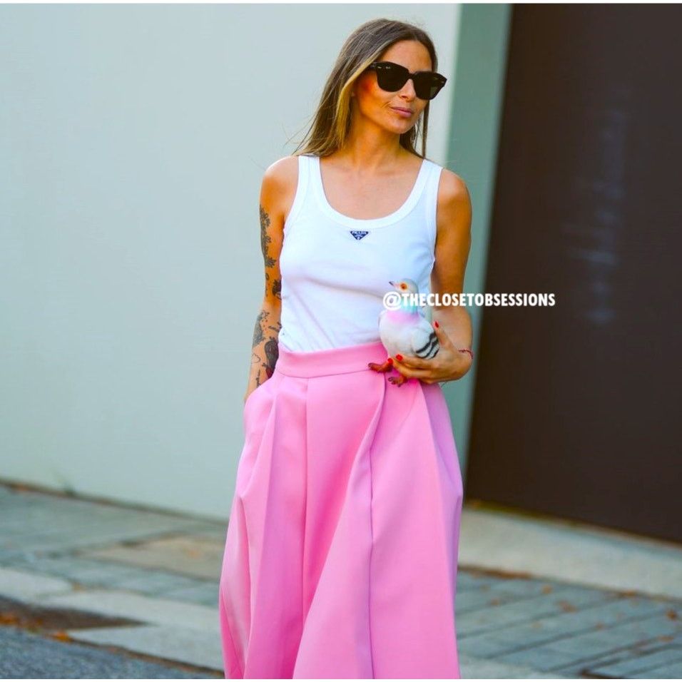 Zara ZARA A-Line Midi Skirt NWT LAST ONE!!! Size 29" - 5 Thumbnail