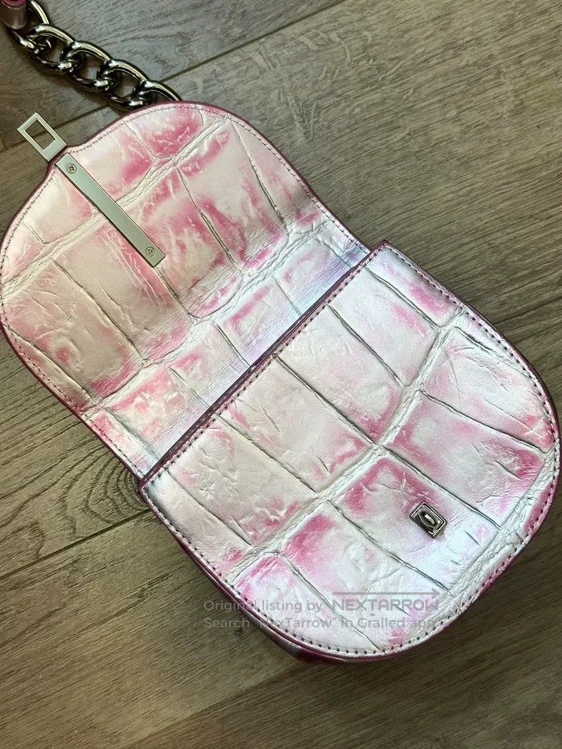 Vivienne Westwood Vivienne Westwood size os Cracked Pink Saddle Bag Size ONE SIZE - 4 Thumbnail