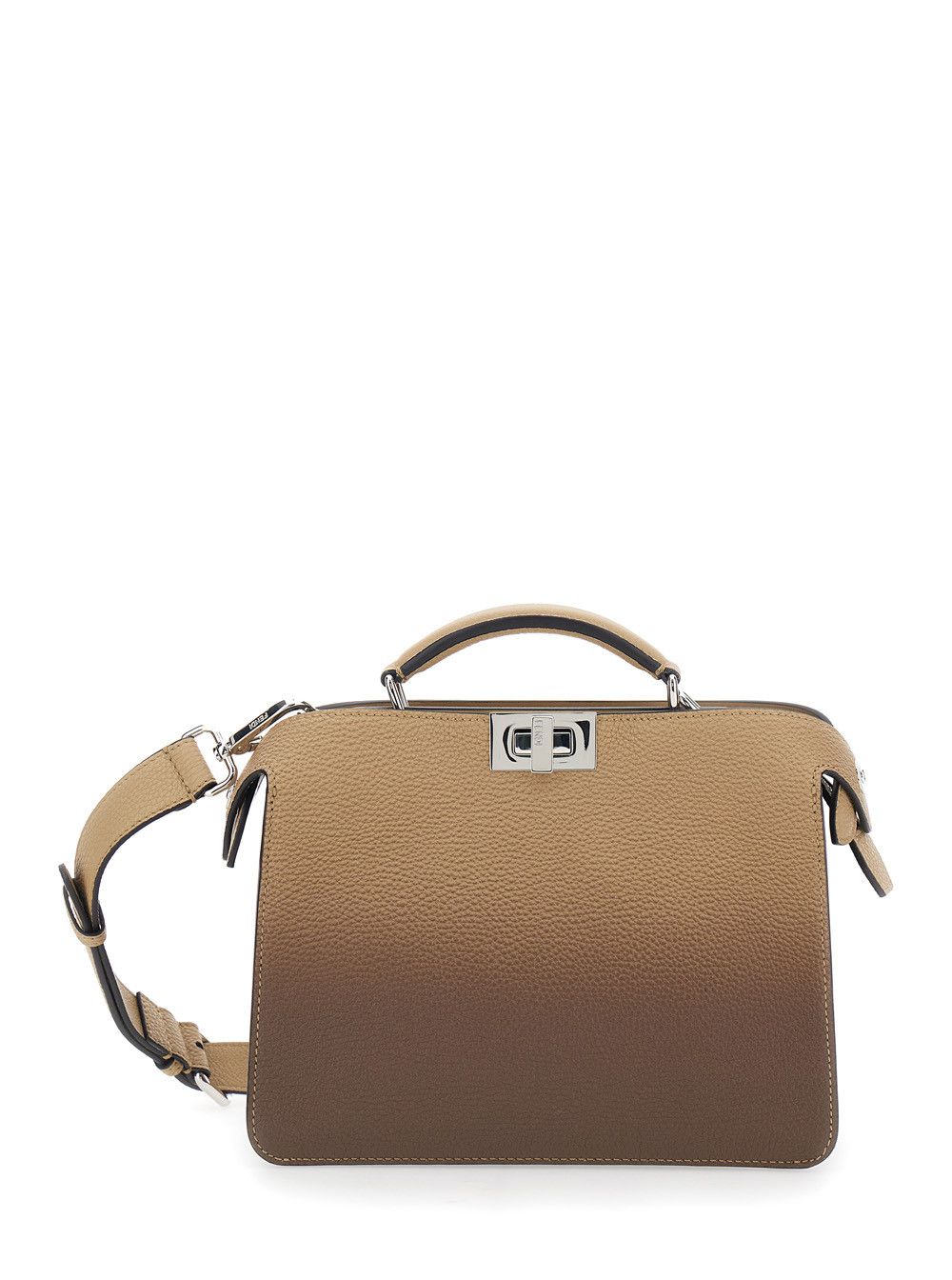 Fendi 'ISeeU Small' Beige Handbag with Removable Internal Pocket and Faded Effect in Leather Man Size ONE SIZE - 1 Thumbnail