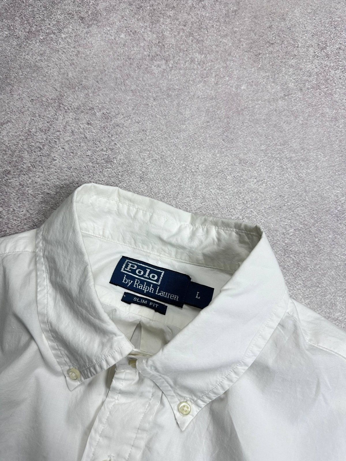 Polo Ralph Lauren Vintage 90s Polo Ralph Lauren White Shirt L Size US L / EU 52-54 / 3 - 4 Thumbnail