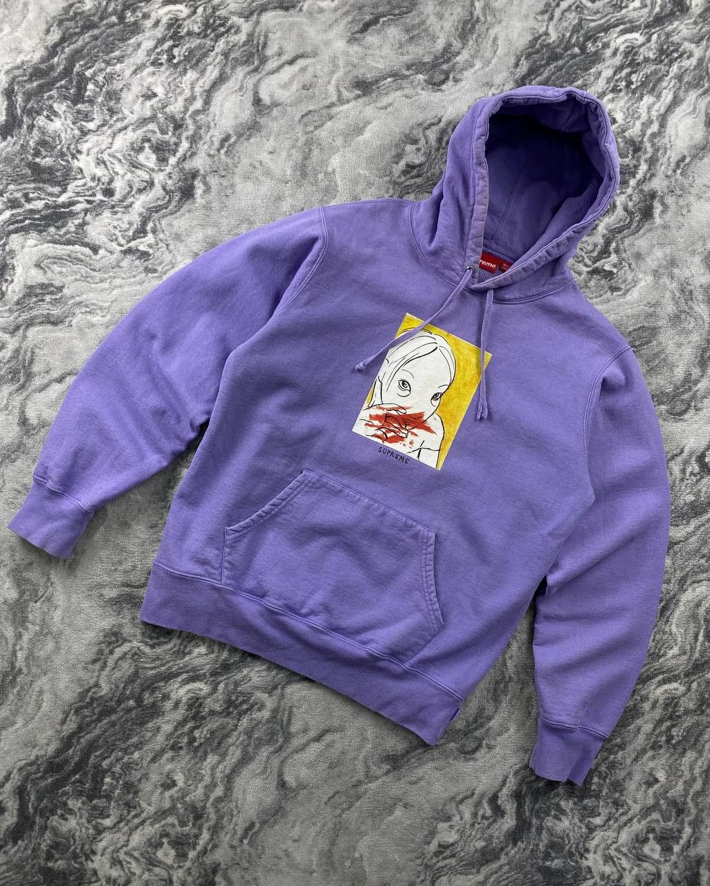 Supreme Supreme Nose Bleed Hoodie Big Logo Men Size M Purple Size US M / EU 48-50 / 2 - 1 Thumbnail