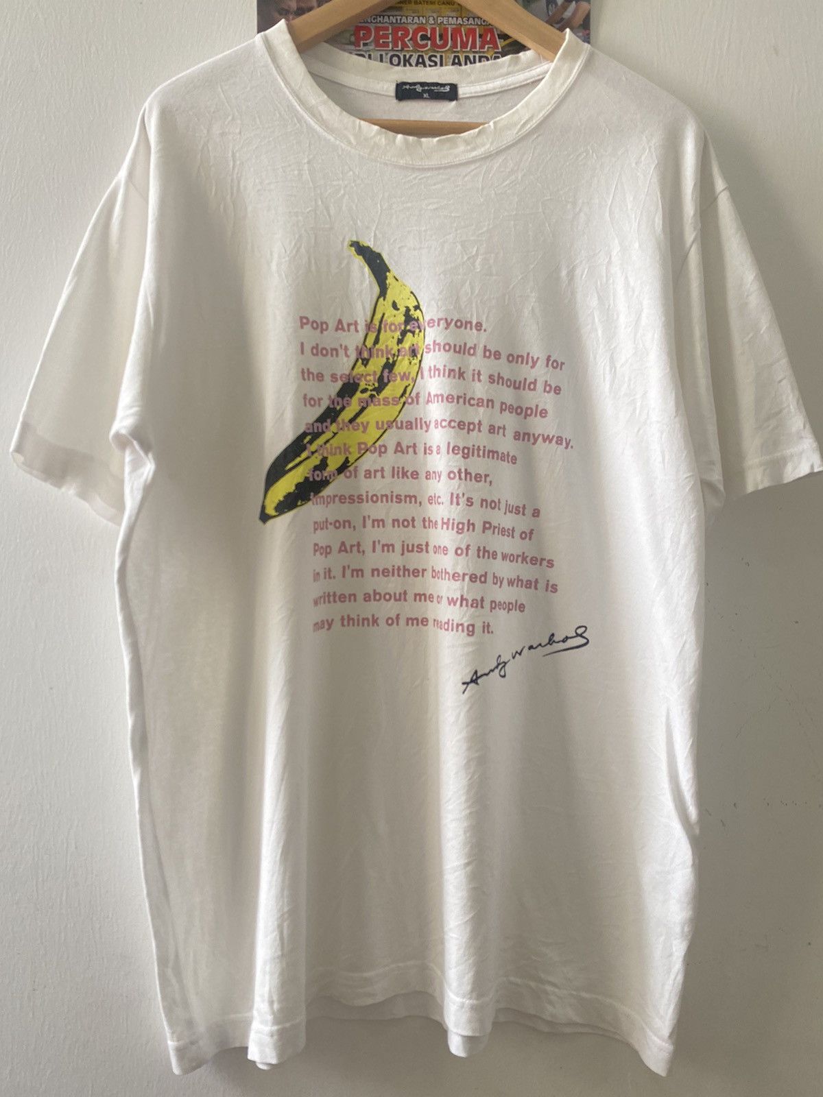 Vintage Y2k Andy Warhol Pop Art Tshirt
