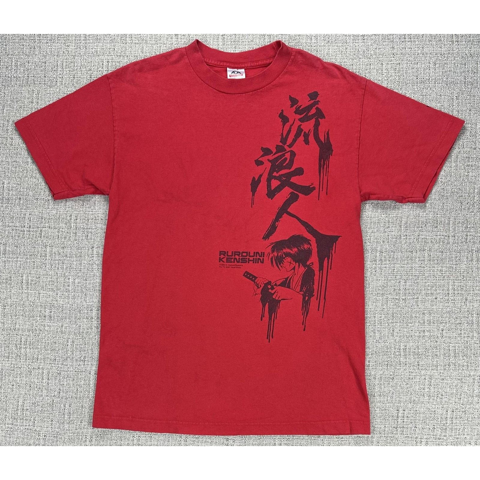Other Rurouni Kenshin Shirt Sz M Red Samurai Anime Graphic Y2K Tee Size US M / EU 48-50 / 2 - 1 Thumbnail