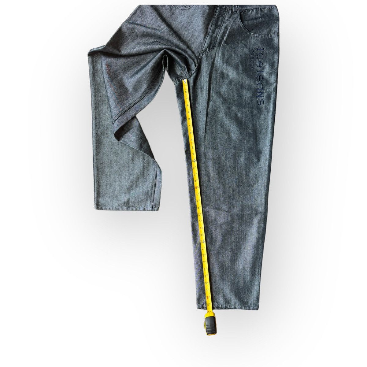 Iceberg × Vintage Grey denim new pants bags pants y2k rare Size US 36 / EU 52 - 6 Thumbnail