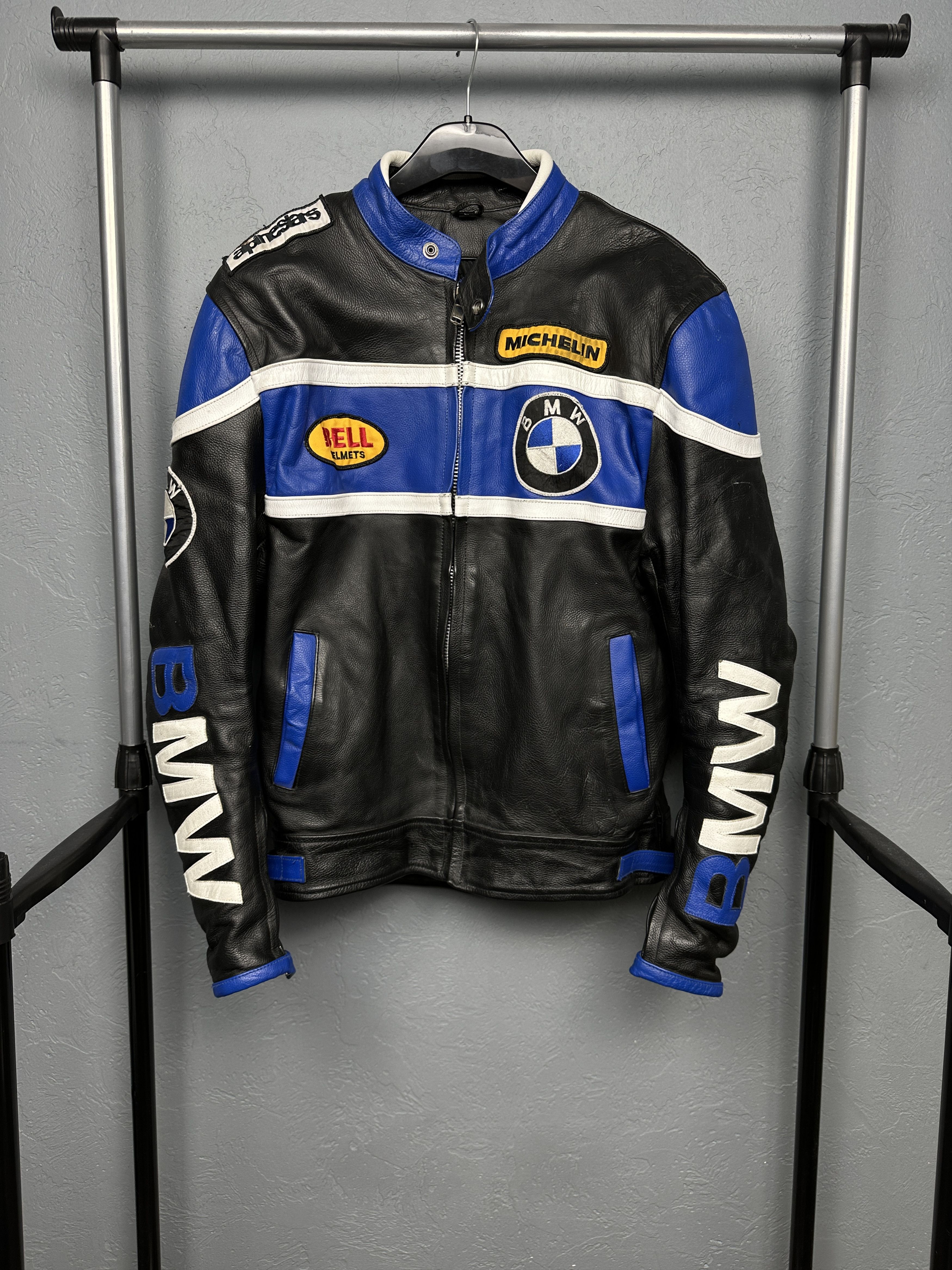 BMW BMW 90s Vintage Mens Motorcycle Leather Jacket | Grailed