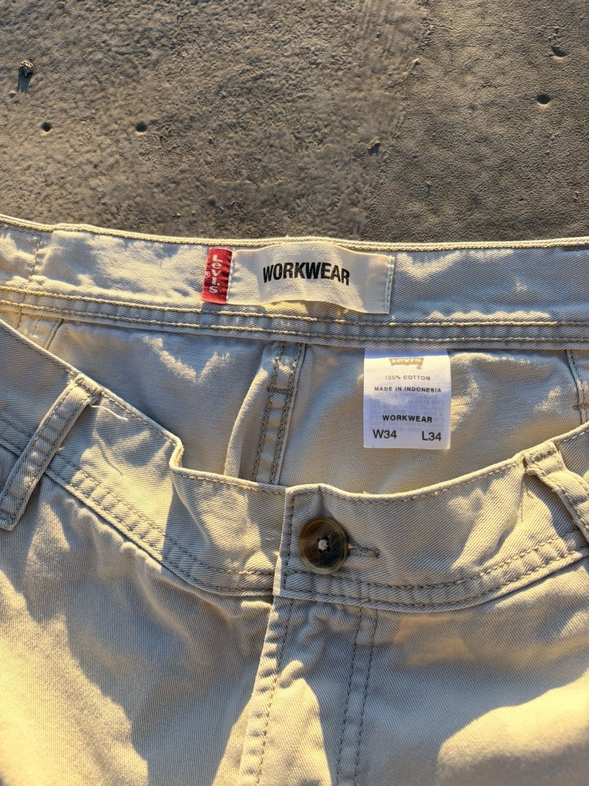 Levi's Wide Leg Carpenter Trousers Size US 34 / EU 50 - 3 Thumbnail