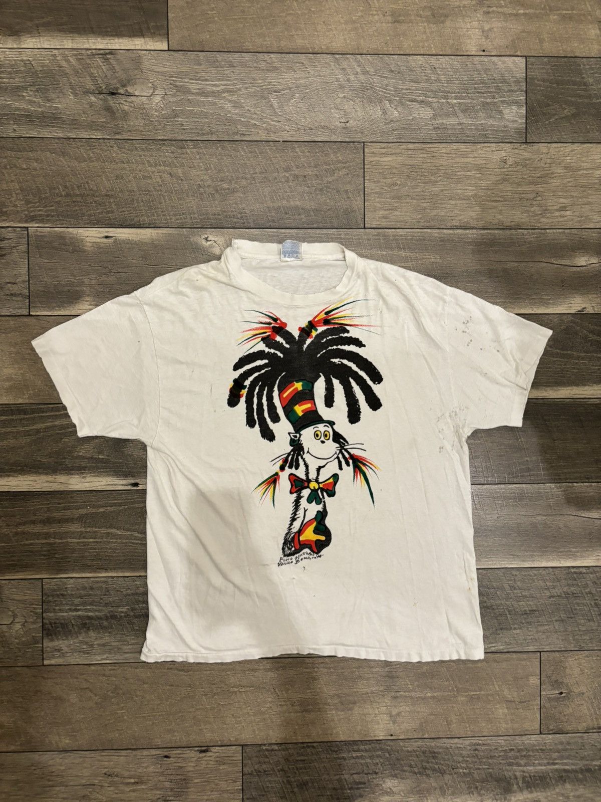 image of Vintage 1990S Dr Seuss Tee in White, Men's (Size XL)