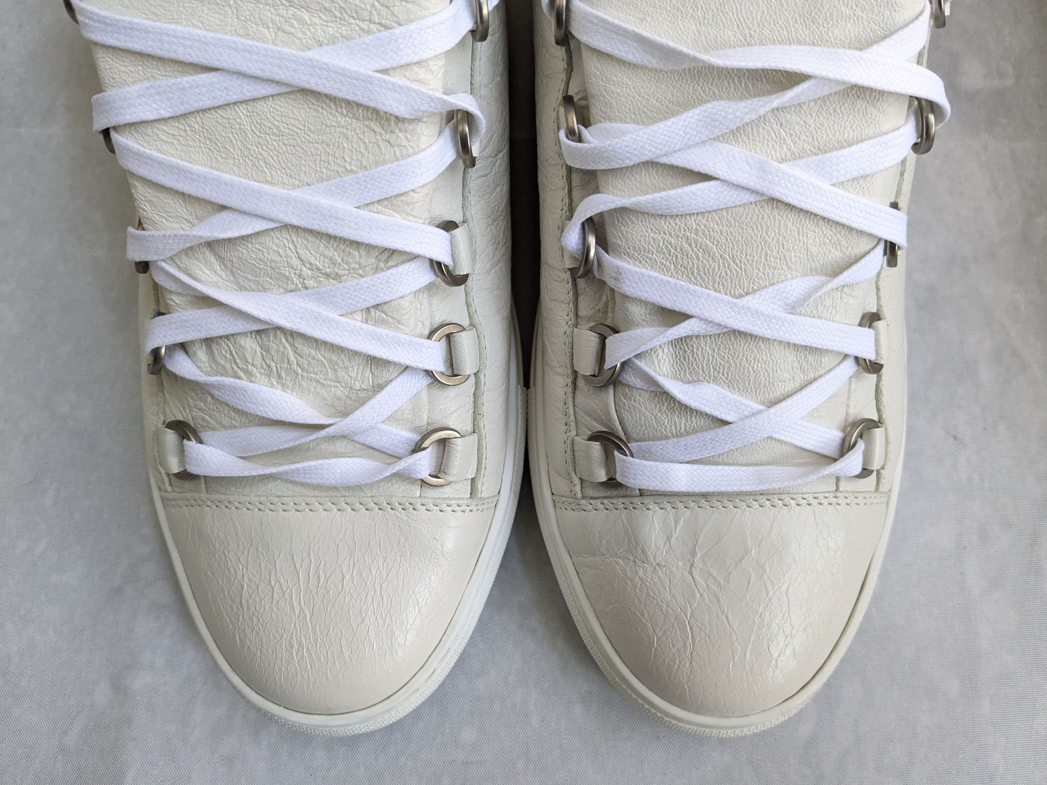 Balenciaga Balenciaga Arena White 10 High Tops Leather Size US 10 / EU 43 - 3 Thumbnail