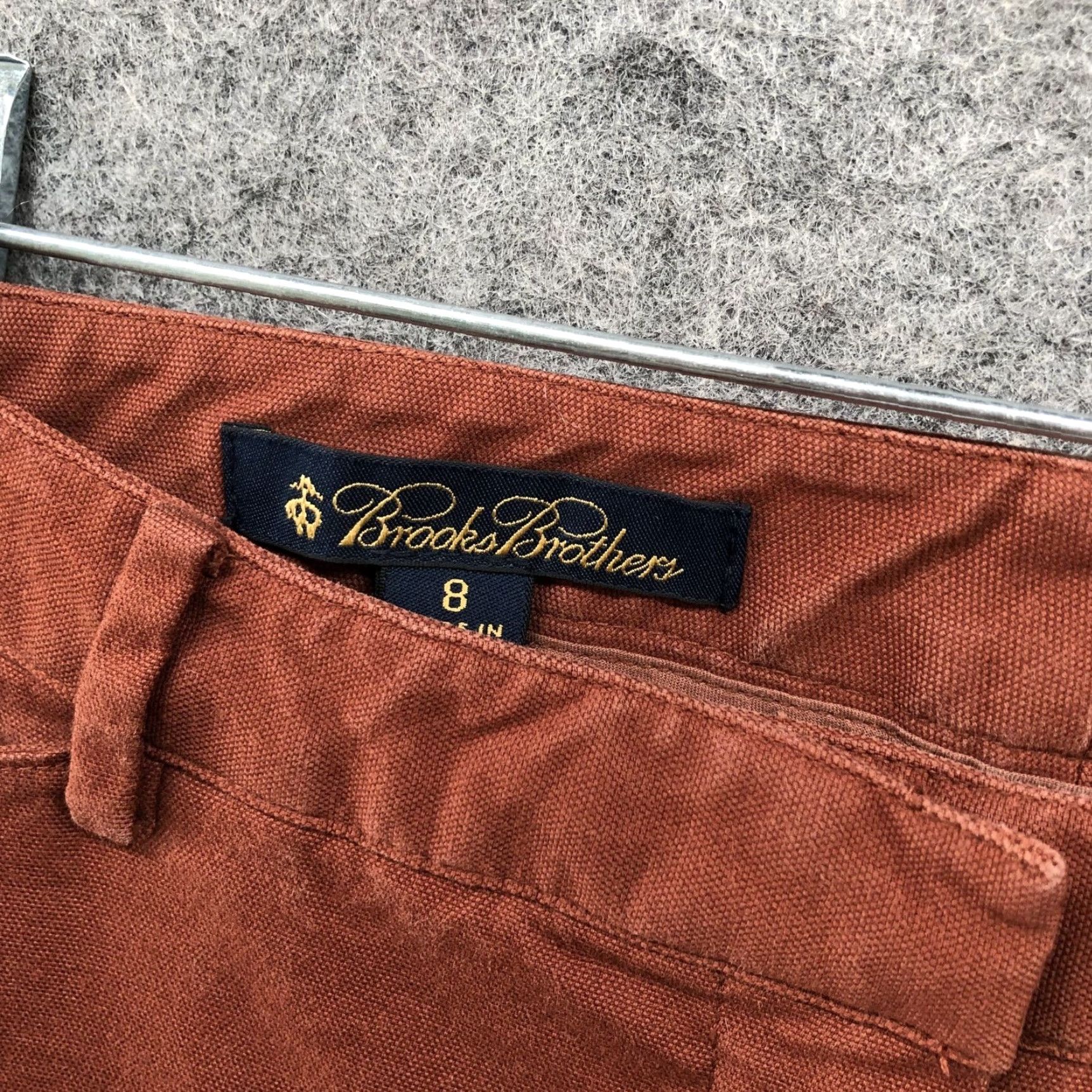 Brooks Brothers Brooks Brothers Chino Pants Womens Size 8 Tan Brown Slim Fit Mid Rise Flat Front Twill Cotton Blend Easier Size 30" / US 8 / IT 44 - 6 Thumbnail