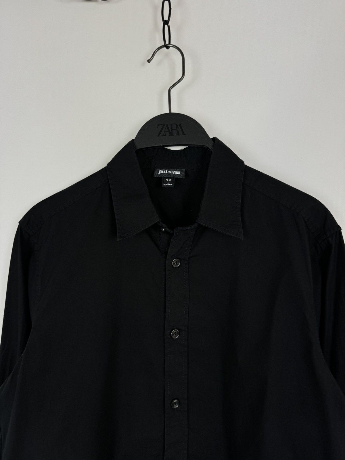 Just Cavalli Just Cavalli Black Shirt Size US M / EU 48-50 / 2 - 2 Thumbnail