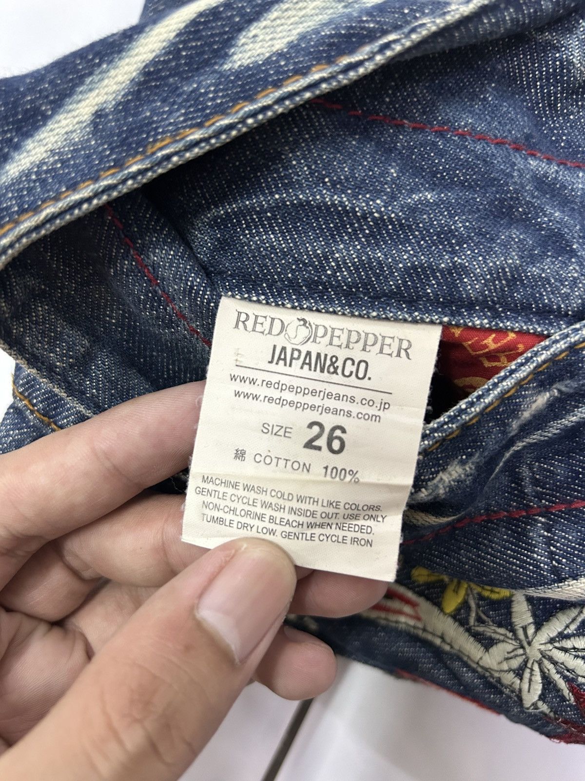 Japanese Brand × Vintage Vintage Japanese Denim Redpepper Mud Wash Flare Jeans Size US 30 / EU 46 - 11 Thumbnail