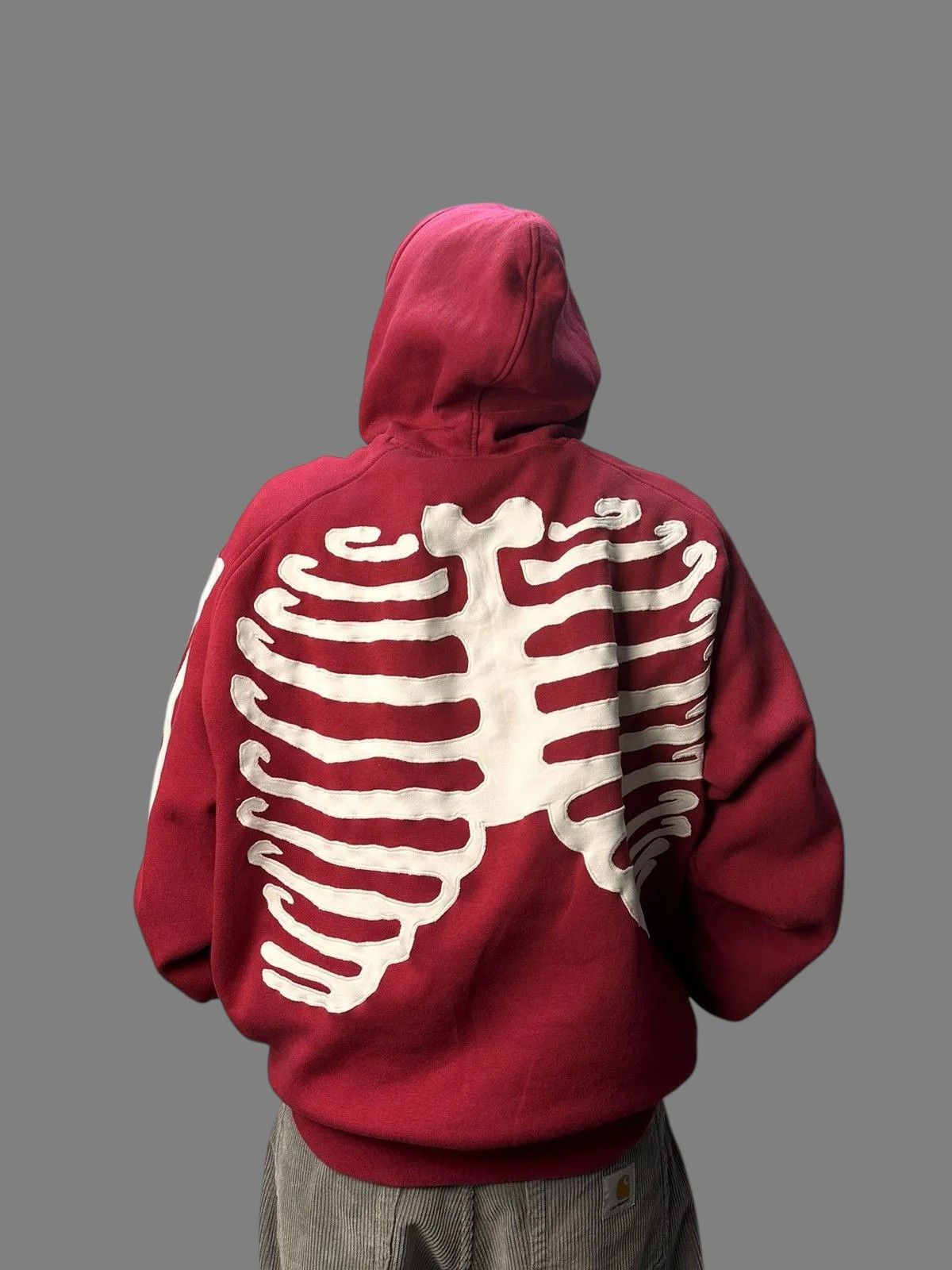 Handmade Y2K Vintage Nike Handmade Skull Diesel Style Gothic Size US XL / EU 56 / 4 - 2 Thumbnail