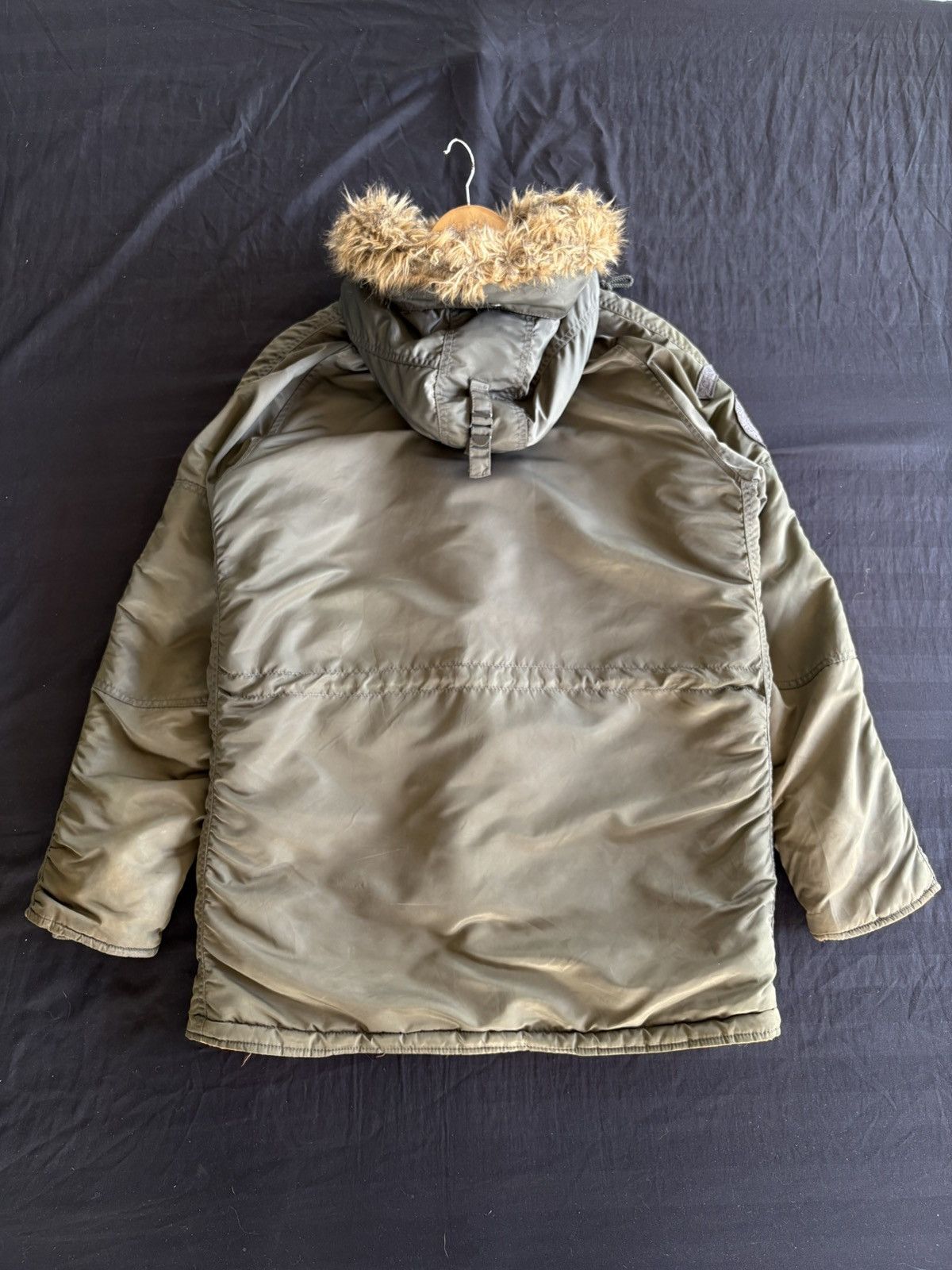 Schott Schott N.Y.C. Olive Green N-3B Snorkel Faux Fur Parka Jacket Size US M / EU 48-50 / 2 - 7 Thumbnail